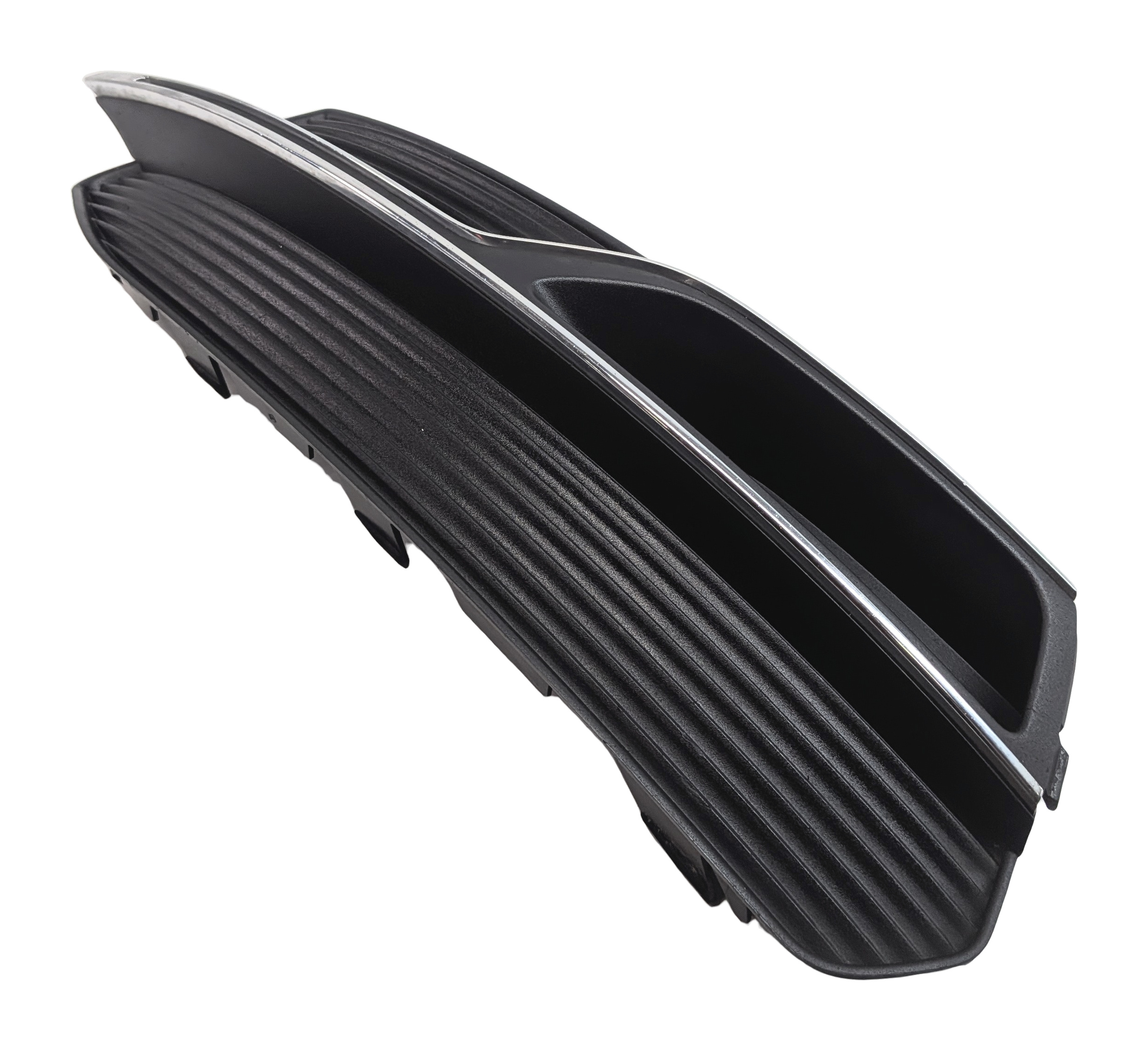 16-18 AUDI A3 (8V) FRONT LEFT DRIVER LOWER BUMPER GRILLE END (BLACK & SILVER) — exact item pictured