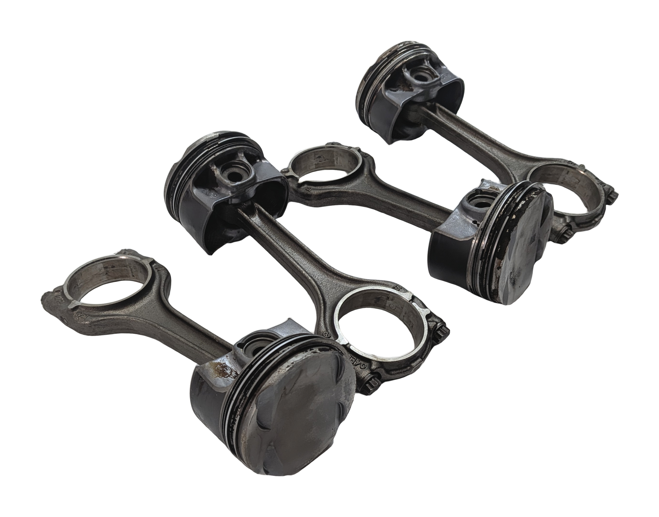 2016-2018 AUDI A3 8V SPORTBACK e-TRON 1.4L ENGINE PISTON w/CONNECTING ROD SET/4 — exact item pictured