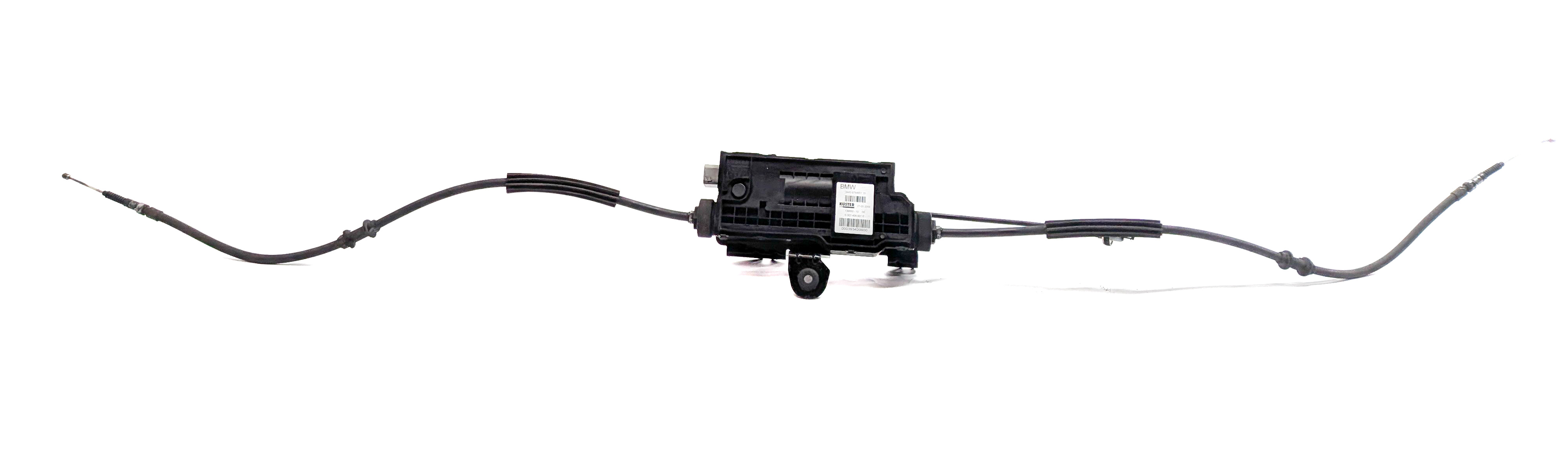2009 BMW 750I (F01) EMERGENCY ELECTRONIC PARK PARKING BRAKE ACTUATOR w/ CABLES — exact item pictured