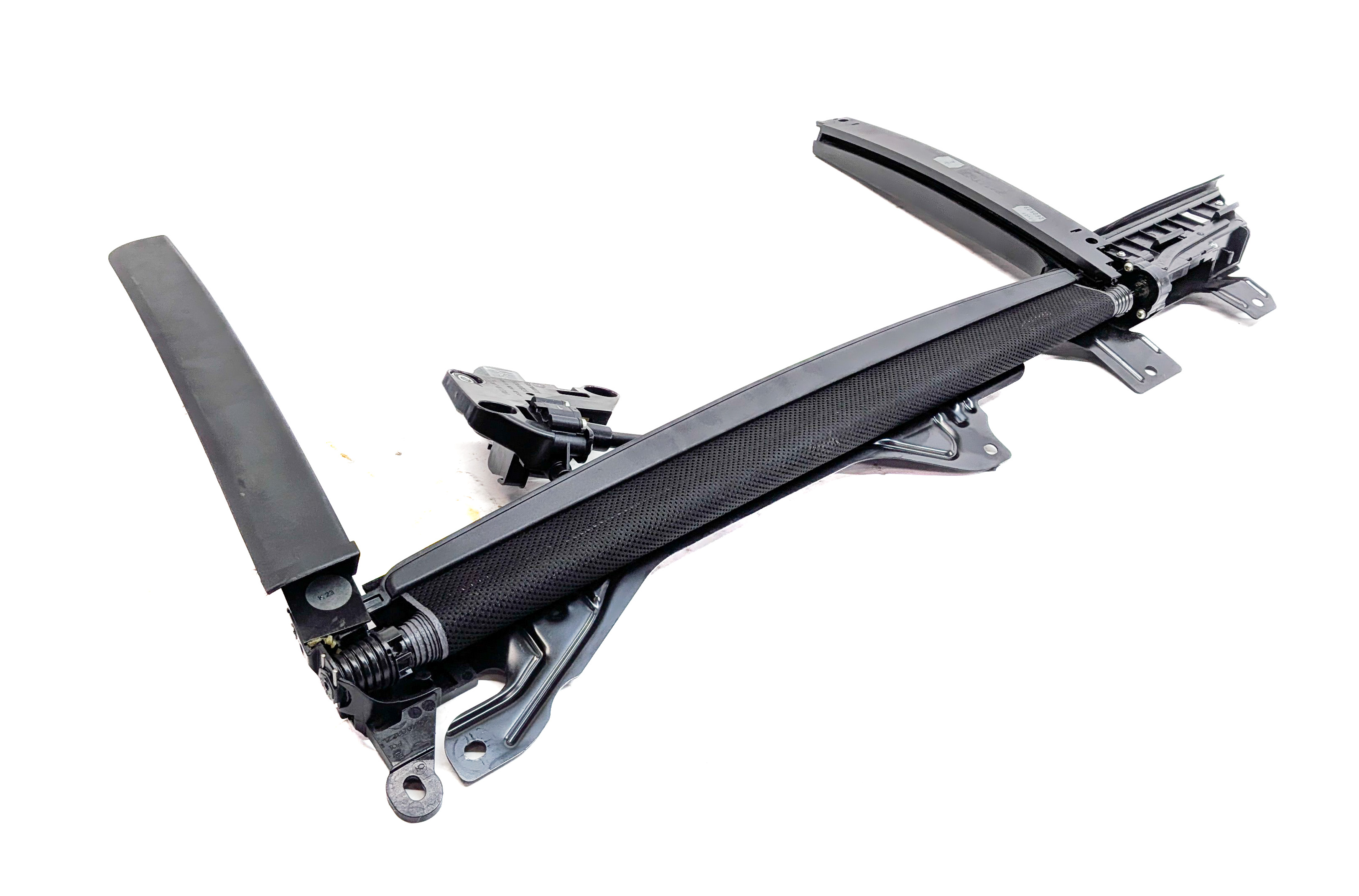2009-2015 BMW 740i 750i F01 REAR LEFT DOOR WINDOW SHADE ASSEMBLY (BLACK) — exact item pictured