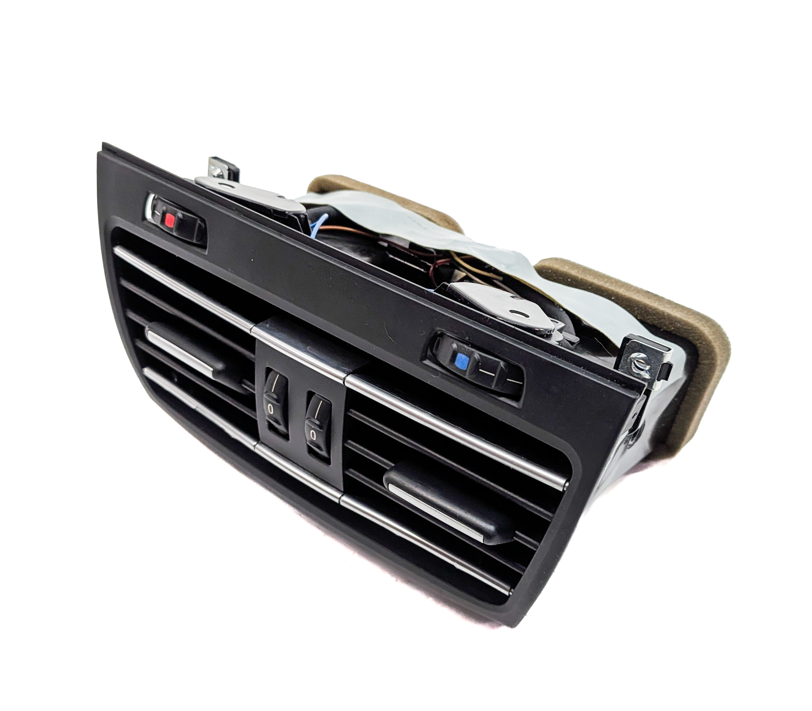 2009 BMW 750I (F01) REAR CENTER CONSOLE HEAT AIR AC HVAC DUAL VENT (Black) — exact item pictured