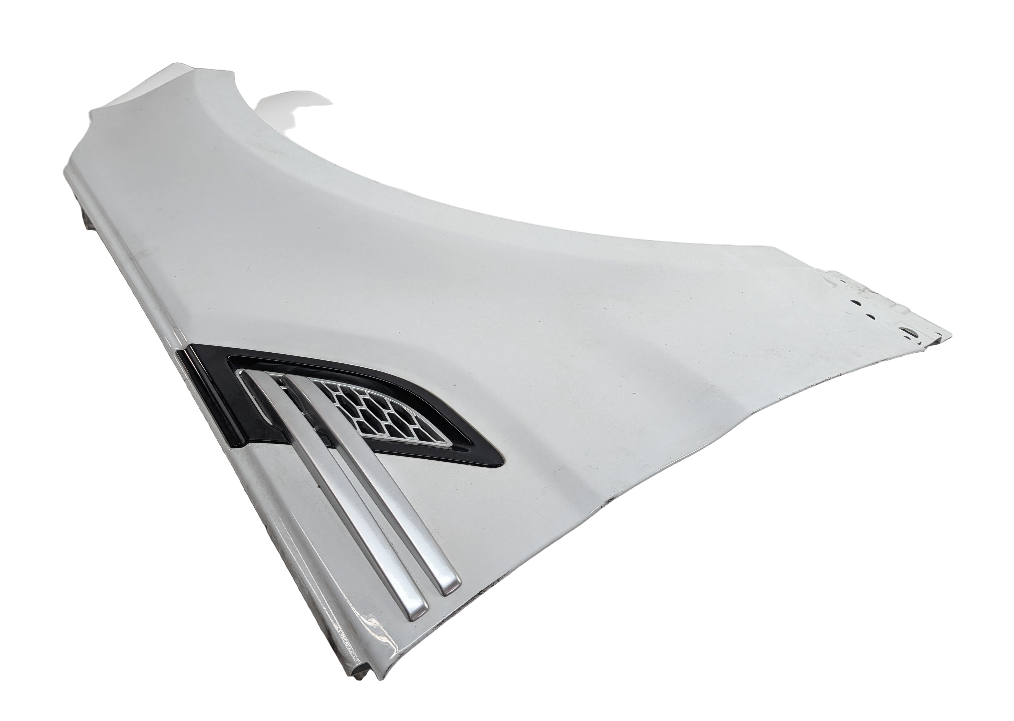 14-17 RANGE ROVER SPORT L494 FRONT RIGHT PASSENGER FENDER w/GRILLE (White) — exact item pictured