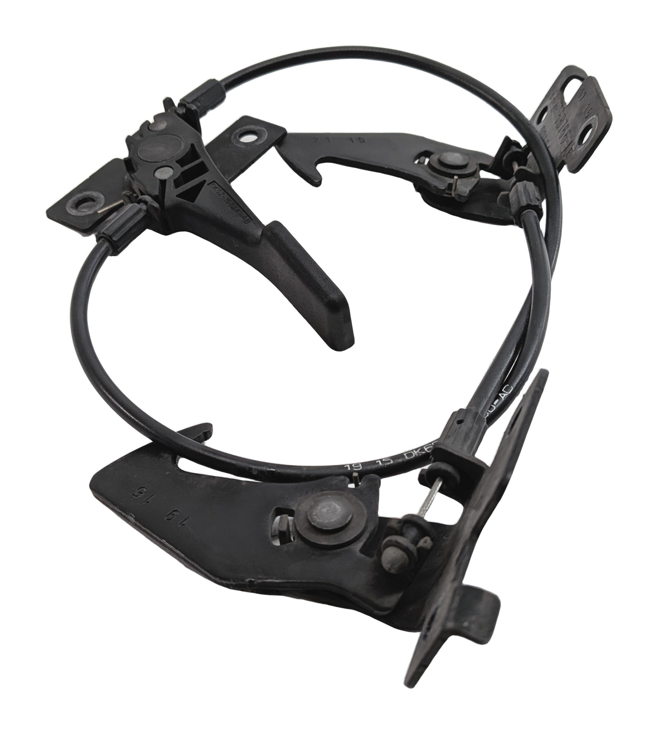 2015 RANGE ROVER SPORT (L494) FRONT HOOD SAFETY HOOK RELEASE HANDLE LATCH SET/3 — exact item pictured
