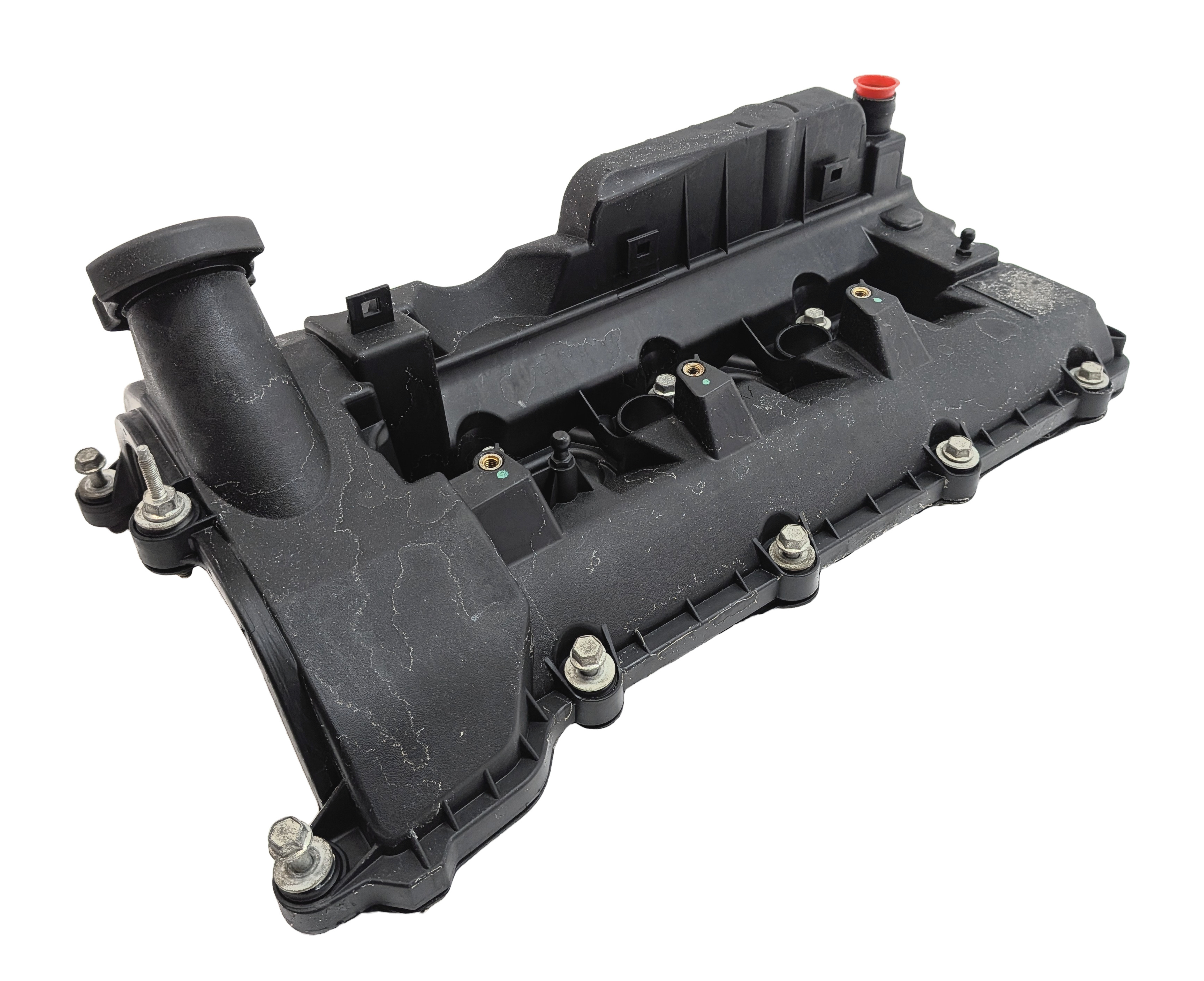 2014-2017 LR4 RANGE ROVER SPORT DISCOVERY (L405 L494 L462) 3.0L LEFT VALVE COVER — exact item pictured