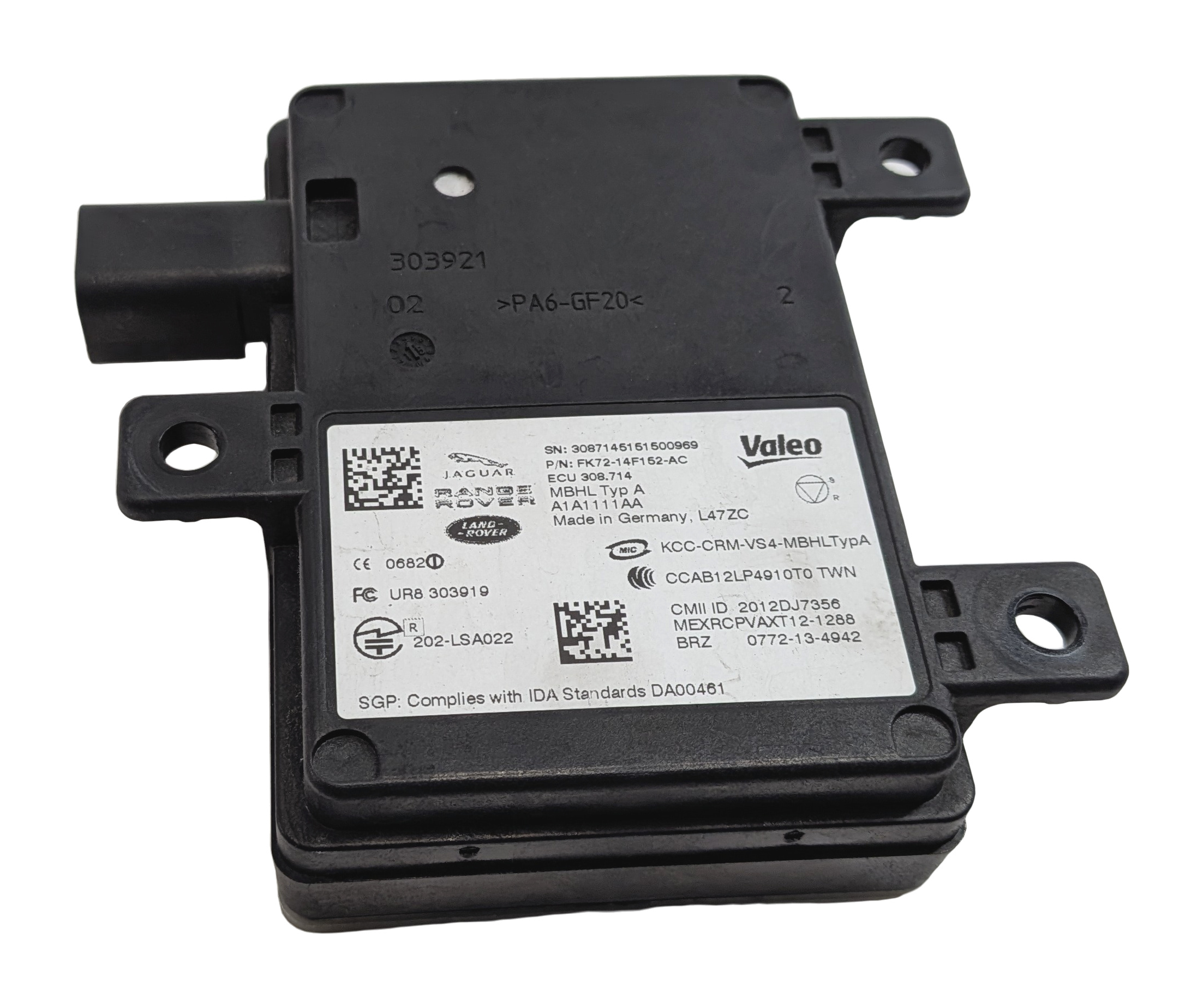 15-17 RANGE ROVER SPORT EVOQUE (L494 L538) REAR BLIND SPOT RADAR SENSOR MODULE — exact item pictured