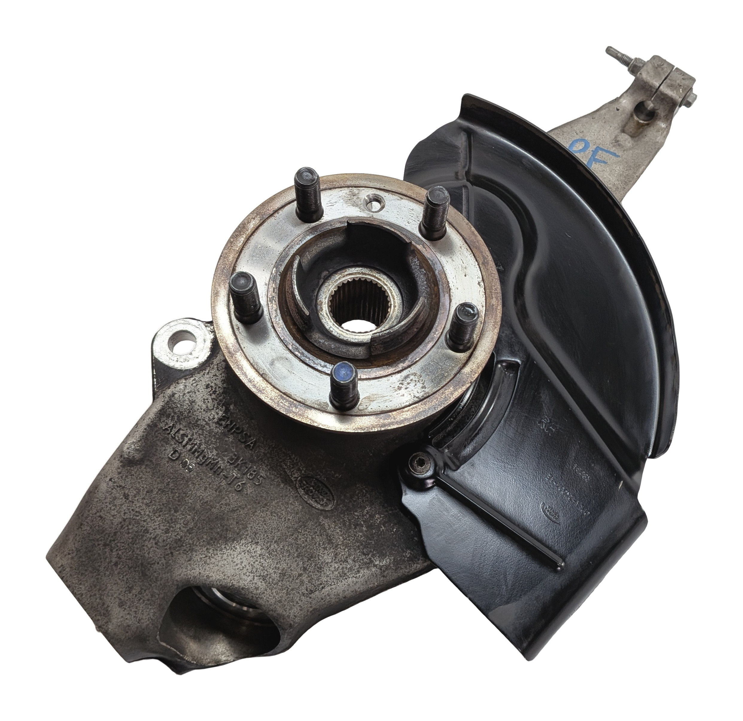 2014-2017 RANGE ROVER SPORT (L494) FRONT RIGHT PASSENGER SPINDLE KNUCKLE HUB — exact item pictured