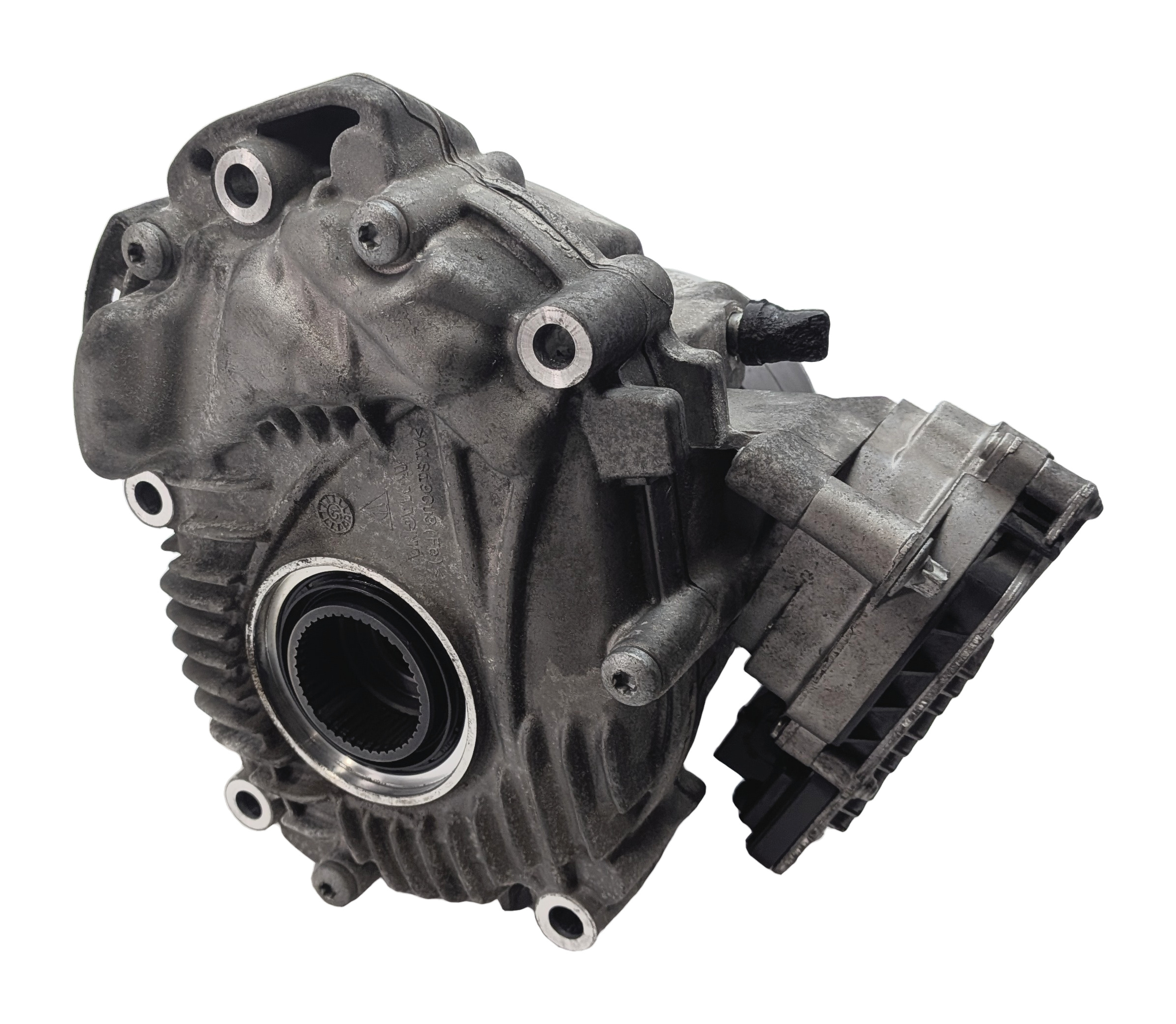 2015-2018 PORSCHE MACAN (95B) FRONT TRANSFER CASE ASSEMBLY with SHIFT MOTOR — exact item pictured