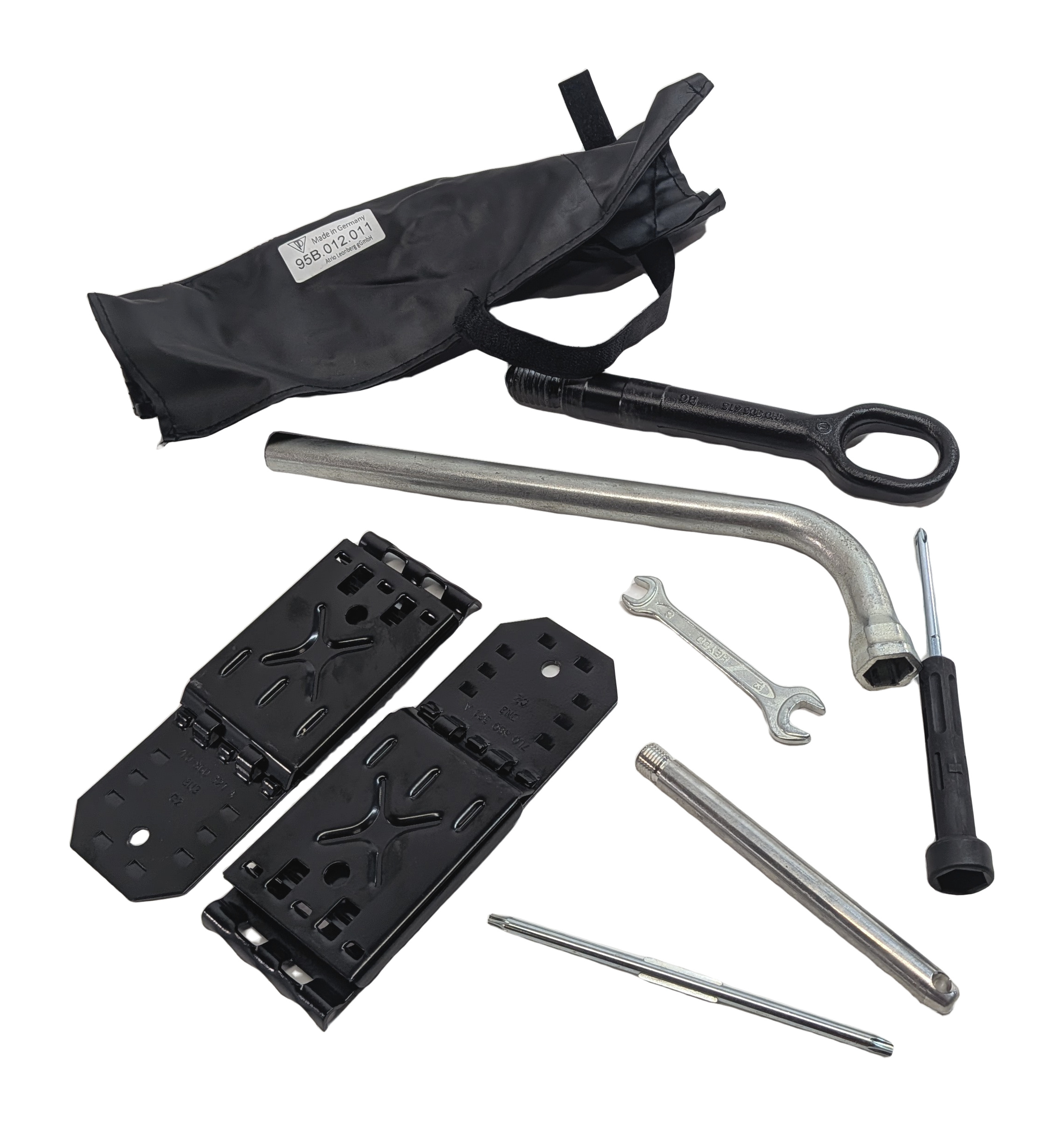 PORSCHE 11-18 CAYENNE 958 15-23 MACAN 95B SPARE TIRE JACK & LUG WRENCH TOOL KIT — exact item pictured