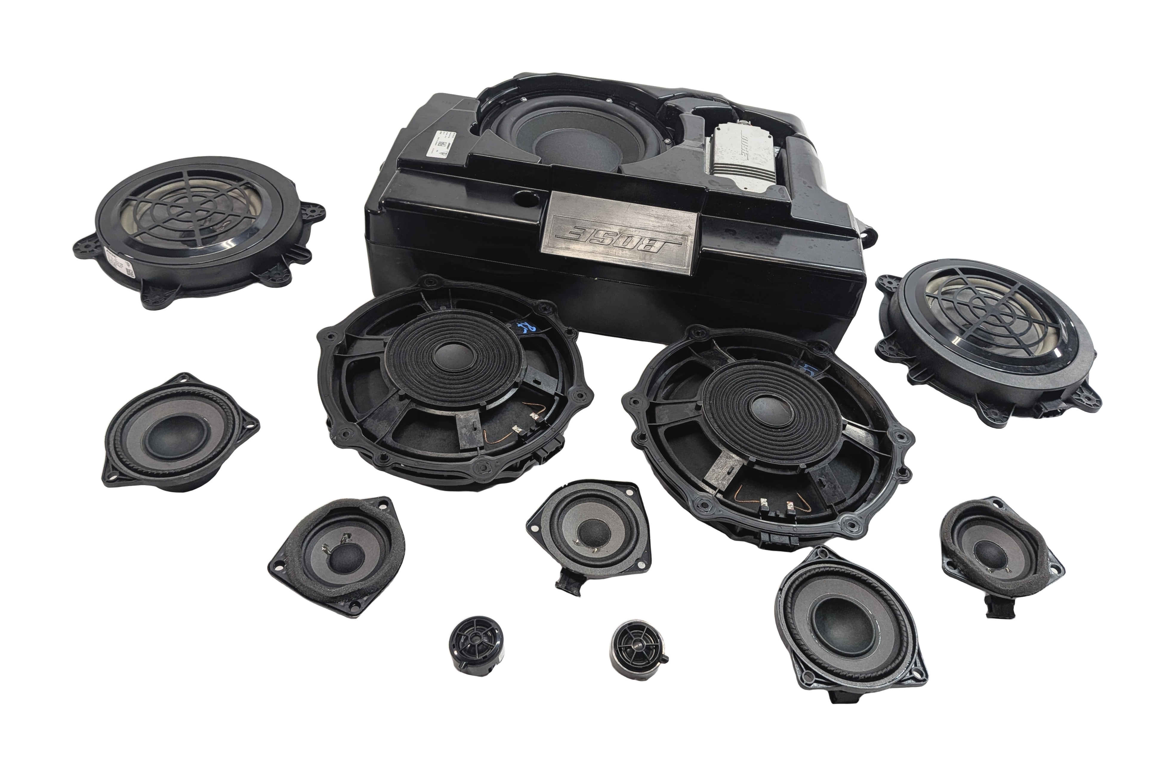 2015 PORSCHE MACAN (95B) RADIO STEREO AUDIO SOUND SYSTEM SPEAKER SET/12 — exact item pictured