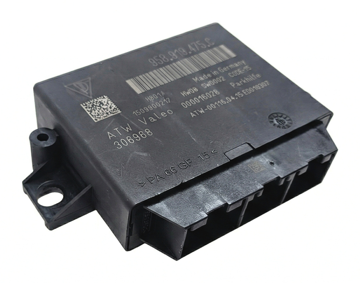 2015-2016 PORSCHE MACAN (95B) PDC DRIVER ASSIST PARK DISTANCE CONTROL MODULE — exact item pictured