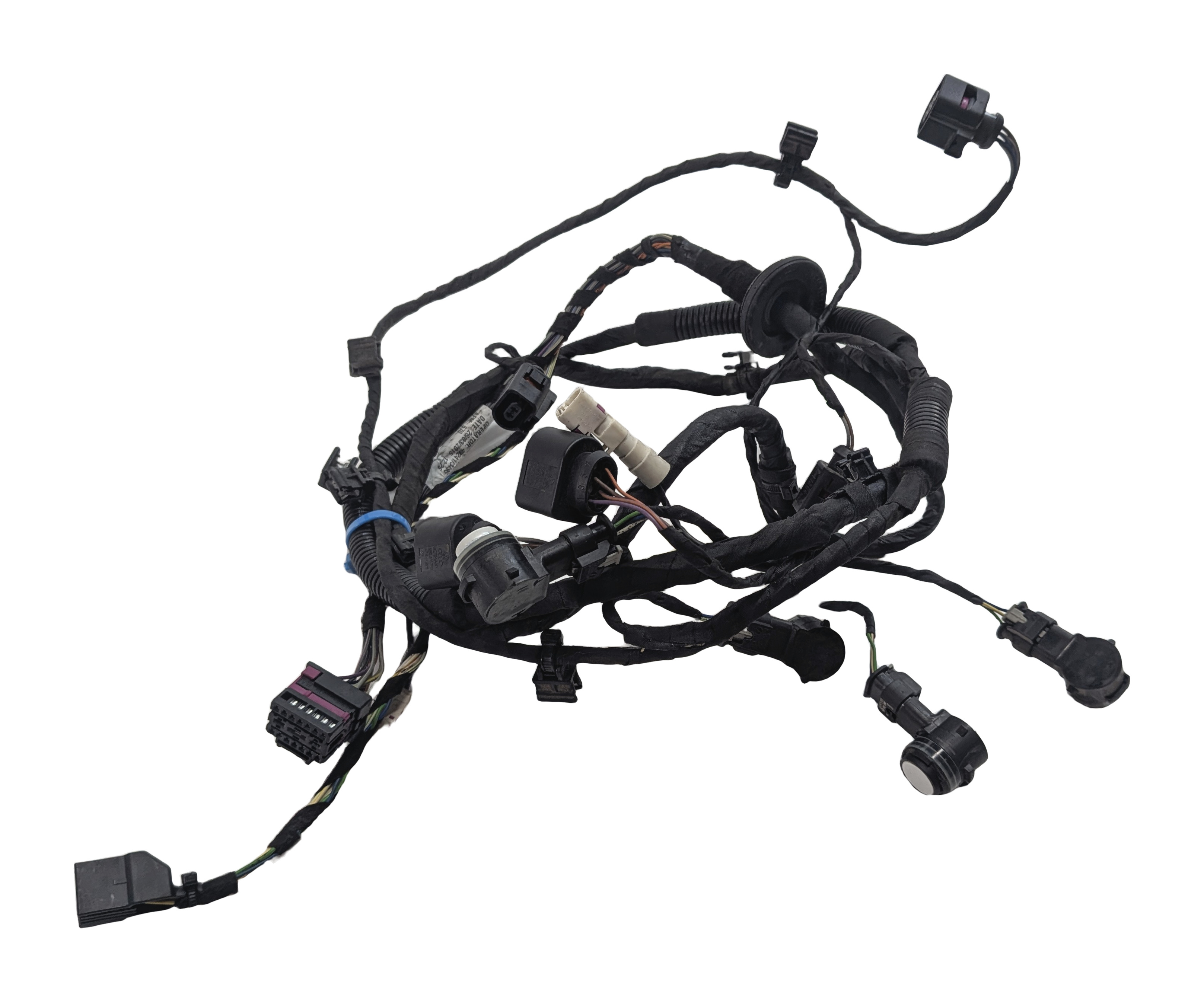 2015 PORSCHE MACAN (95B) REAR PARK ASSIST PDC DISTANCE SENSOR SET/4 (White) — exact item pictured