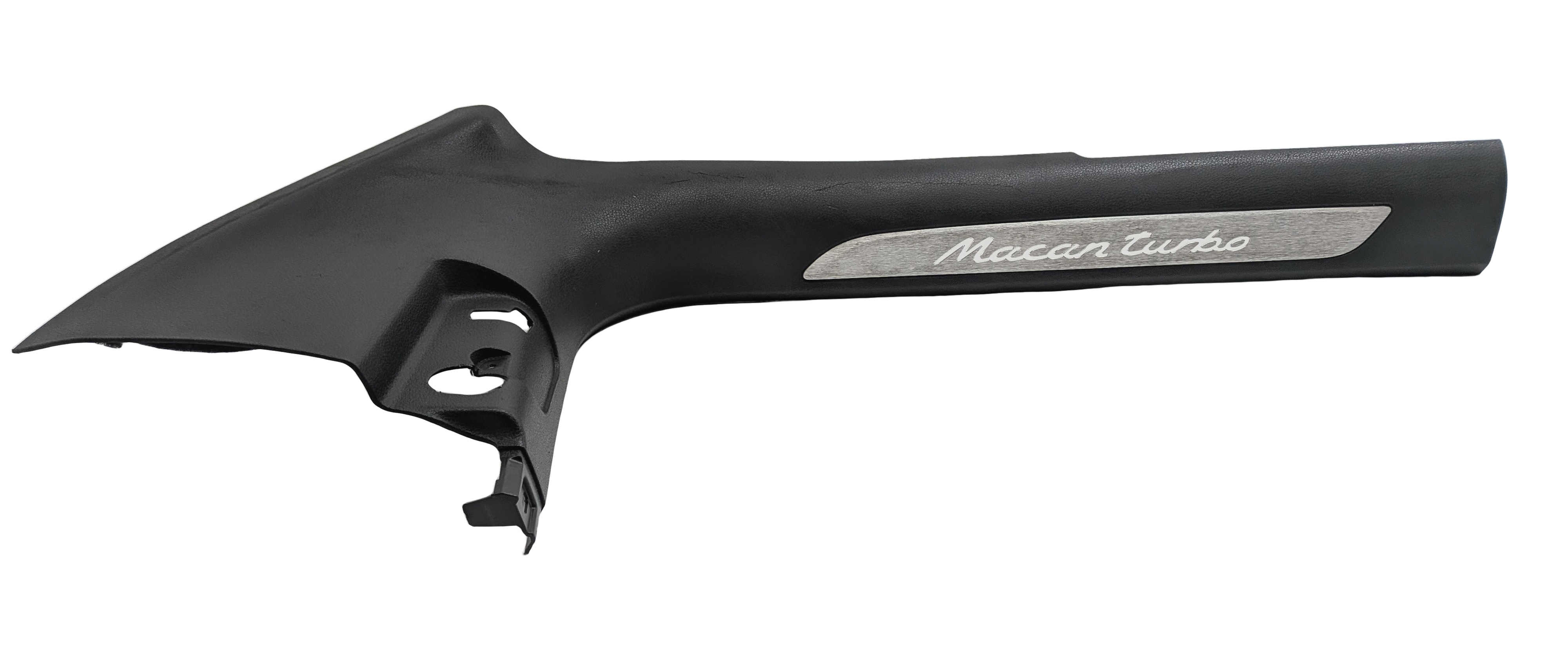 2015 PORSCHE MACAN (95B) FRONT LEFT DRIVER A PILLAR TRIM SCUFF KICK PLATE — exact item pictured