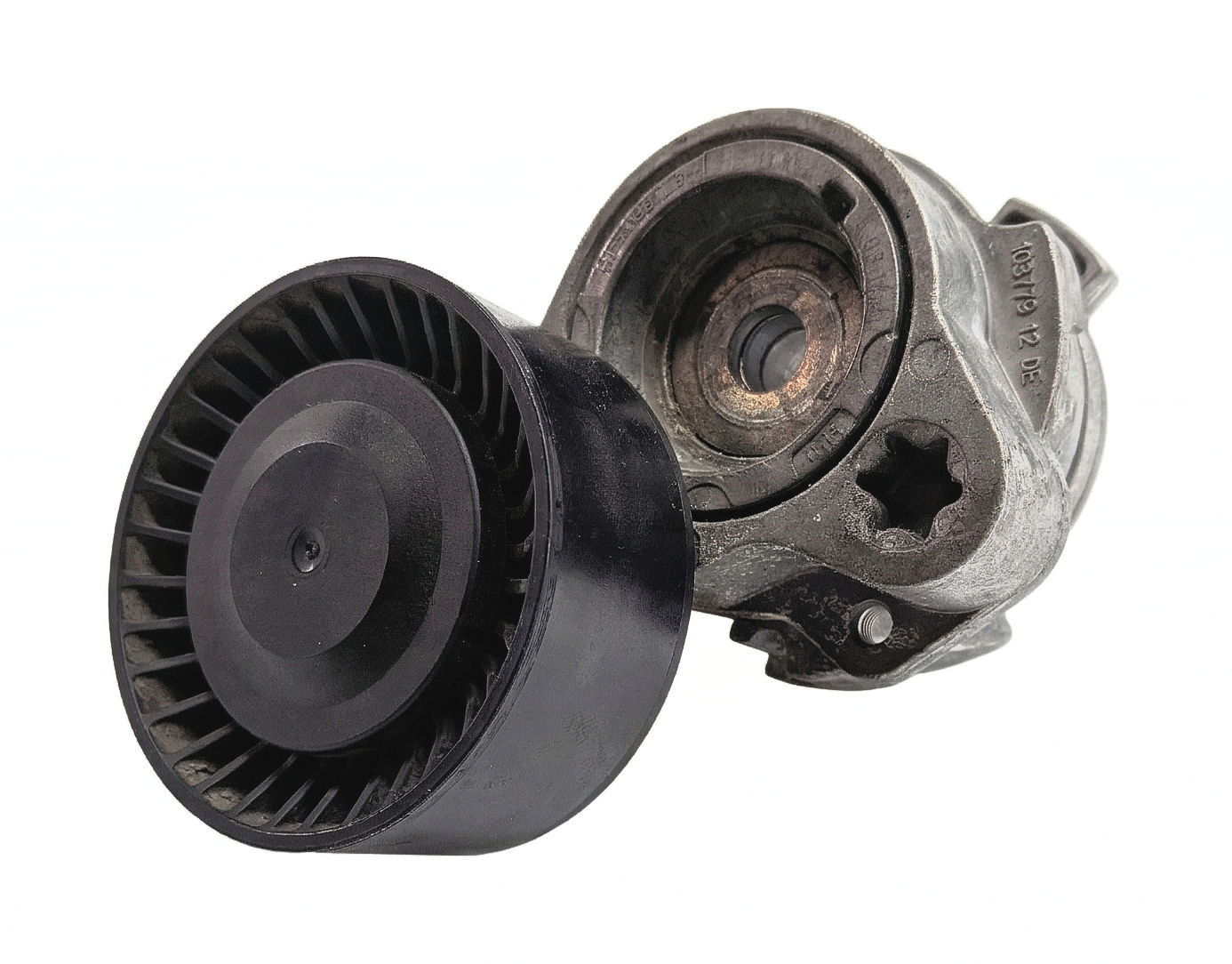 08-24 BMW 550i 650i 750i M5 M6 X5 X6 X7 M8 850i ENGINE BELT TENSIONER PULLEY — exact item pictured