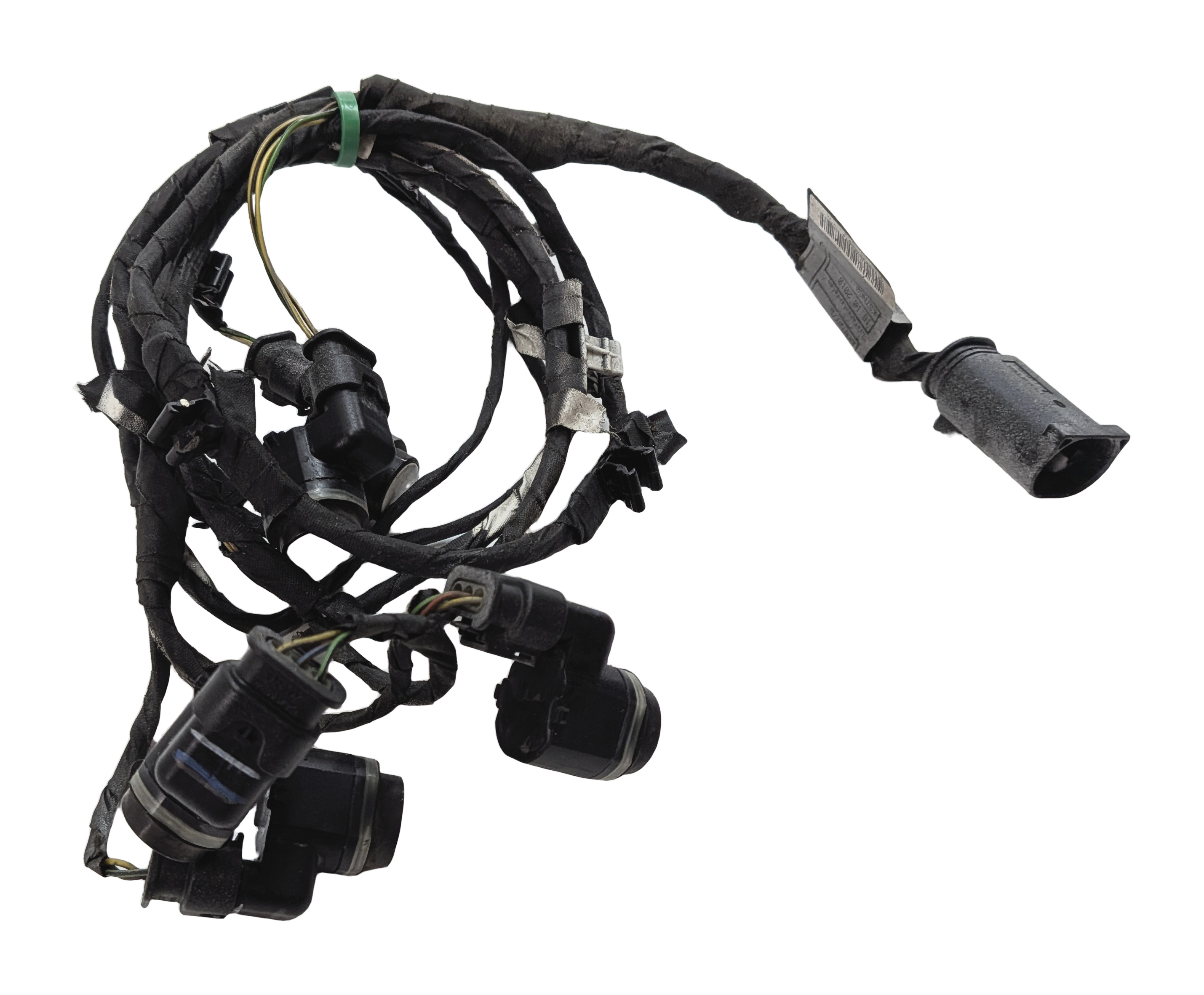 2011 BMW 750LI (F01) FRONT PARK ASSIST PDC DISTANCE CONTROL SENSOR SET/4 (White) — exact item pictured
