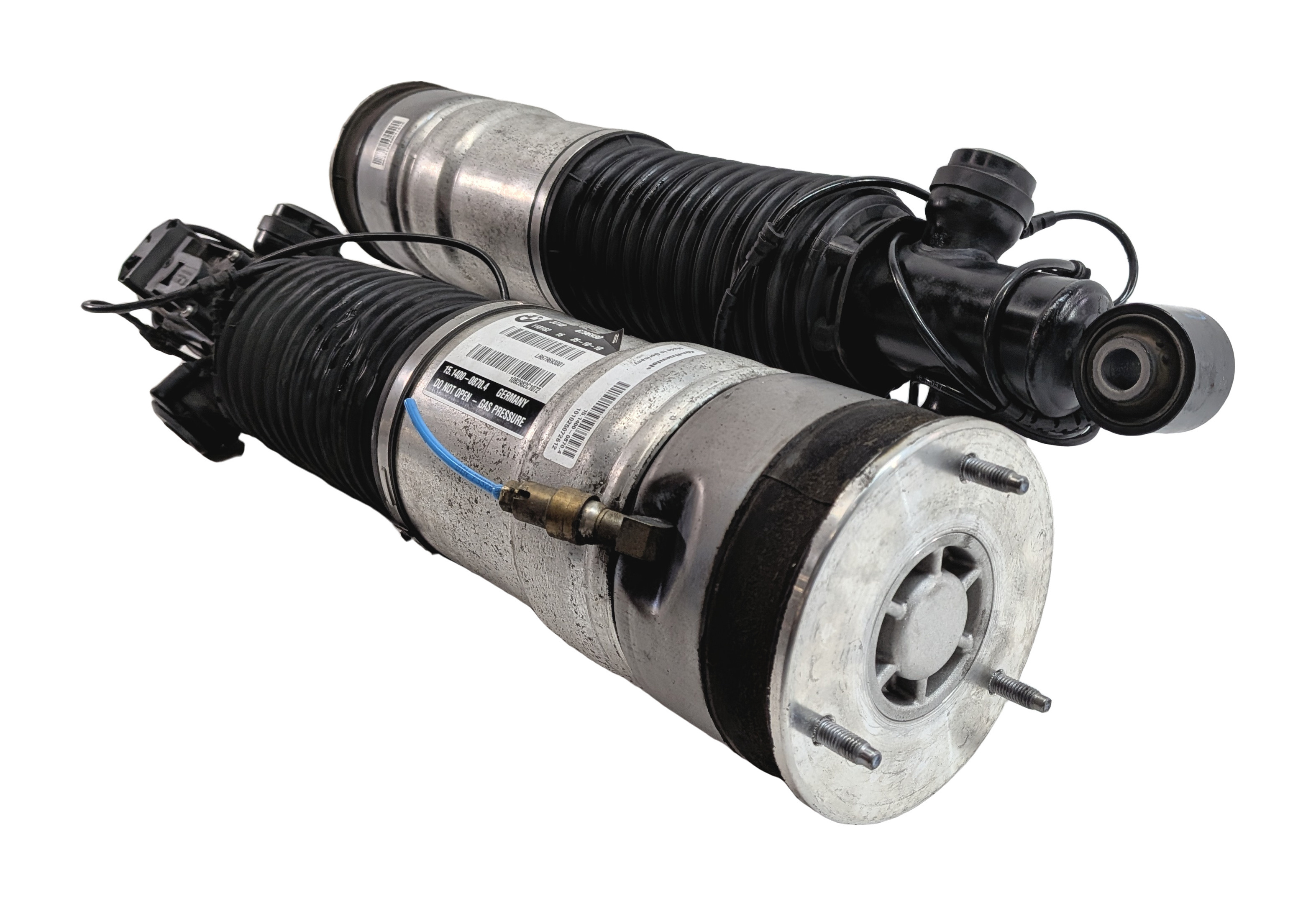 09-12 BMW 7 SERIES F02 F04 LWB REAR LEFT & RIGHT VDC EDC DAMPING AIR STRUT SET/2 — exact item pictured