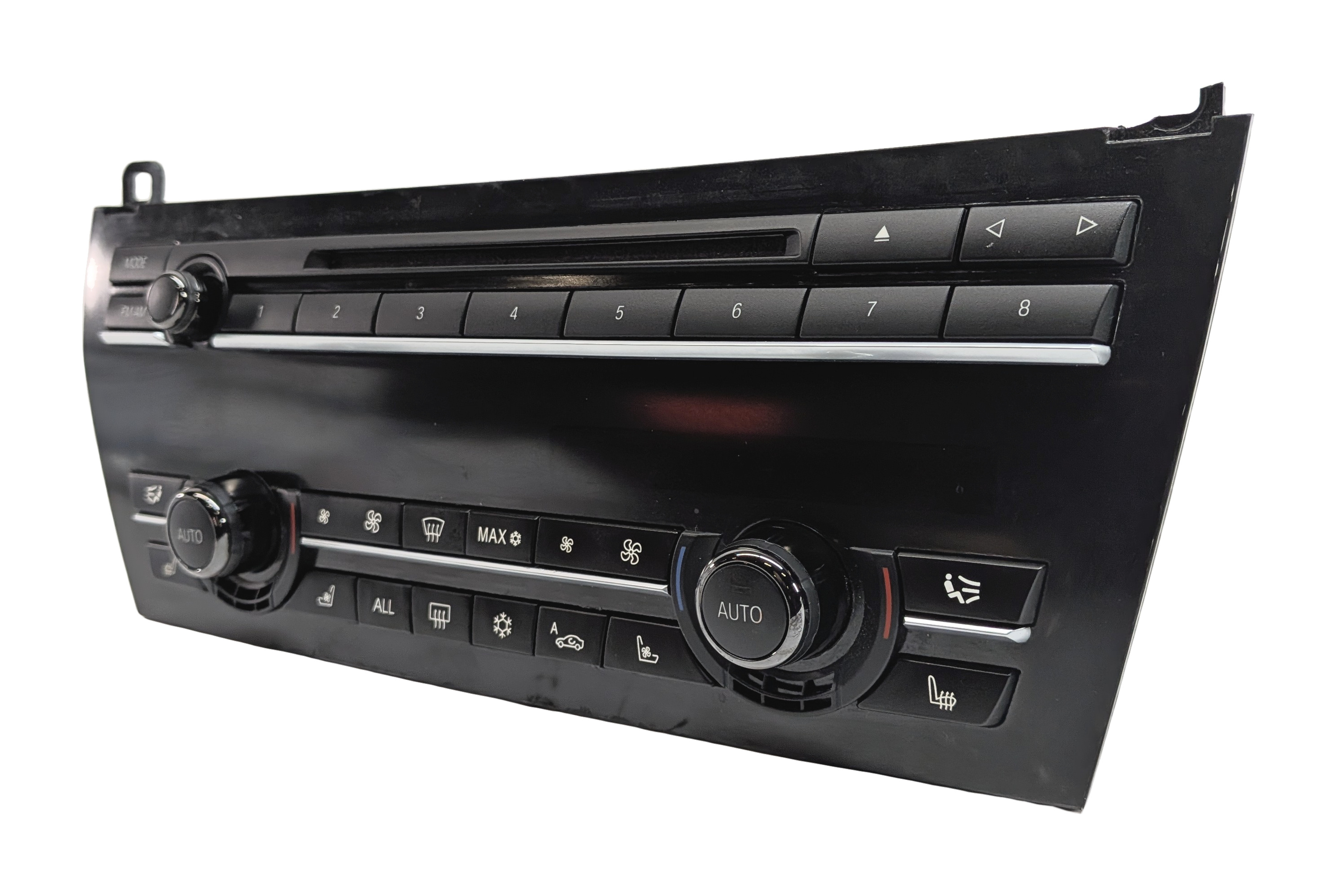 2009-2010 BMW 750i 760i (F01 F02) AM/FM STEREO FACE PLATE w/ TEMPERATURE CONTROL — exact item pictured
