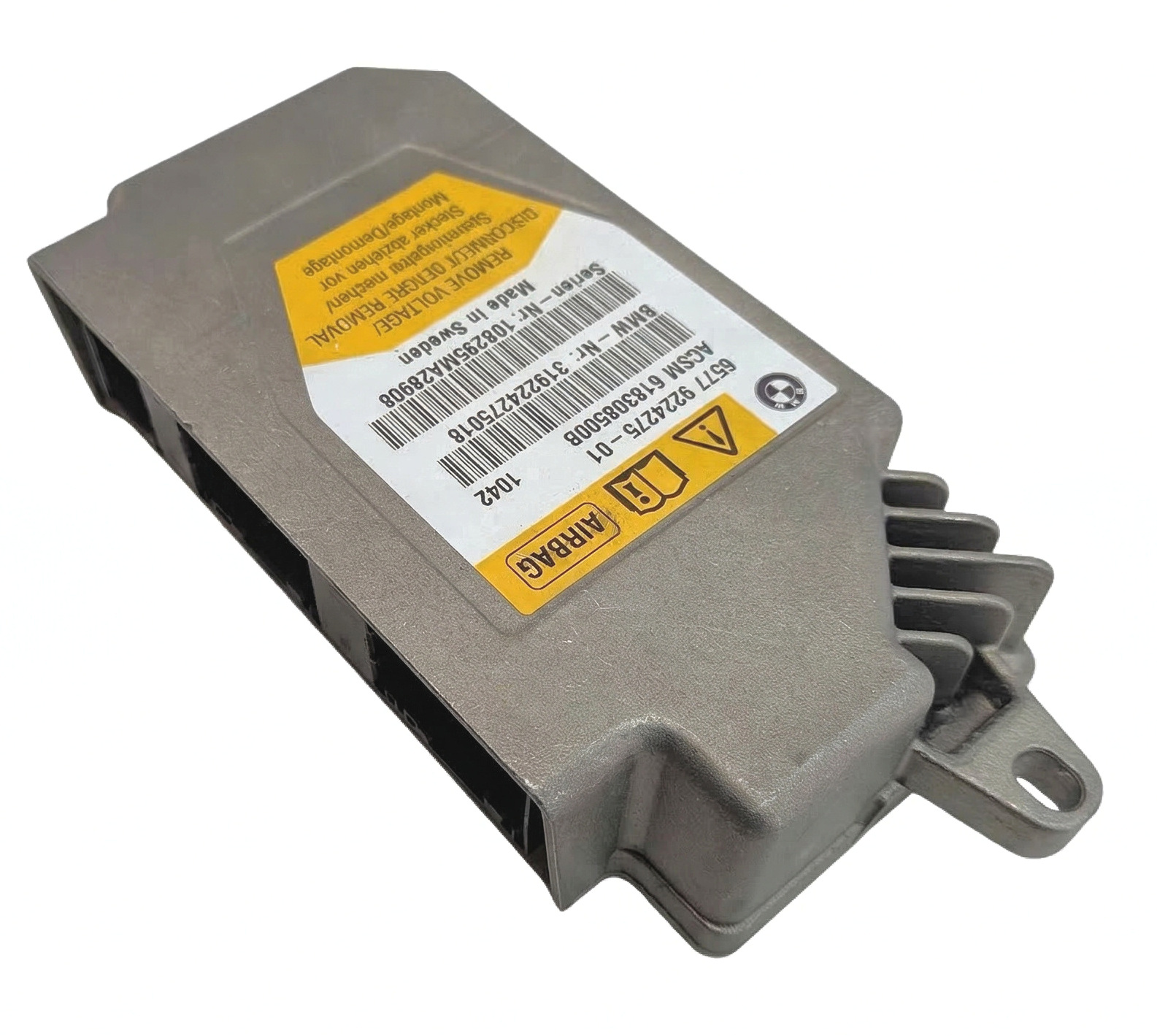 09-13 BMW 535iGT 550iGT 740i 750i 760i B7 (F01 F07 F10) SRS BAG CONTROL MODULE — exact item pictured