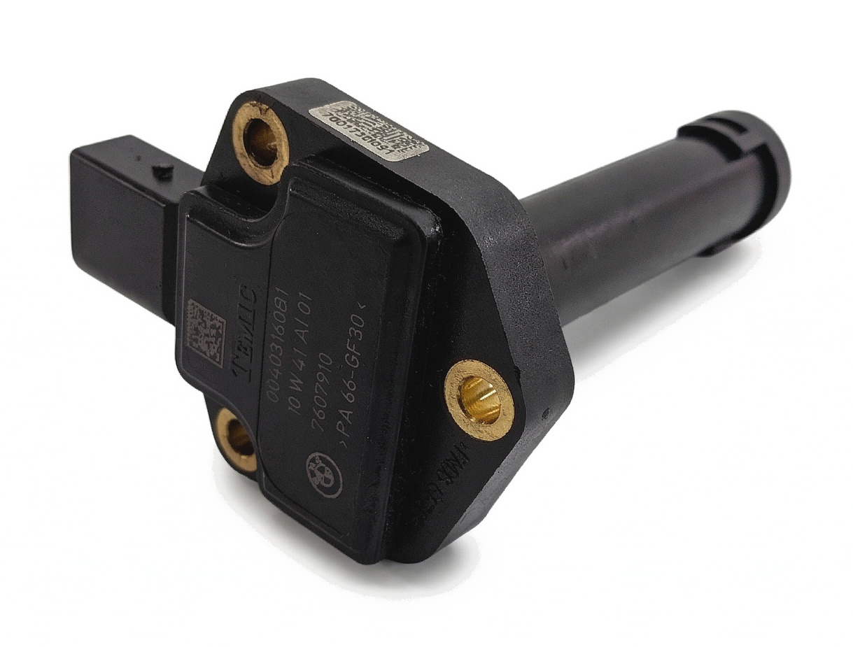 2011 BMW 750LI (F01) 4.4L N63 HYBRID ENGINE MOTOR OIL FLUID LEVEL SENSOR MODULE — exact item pictured