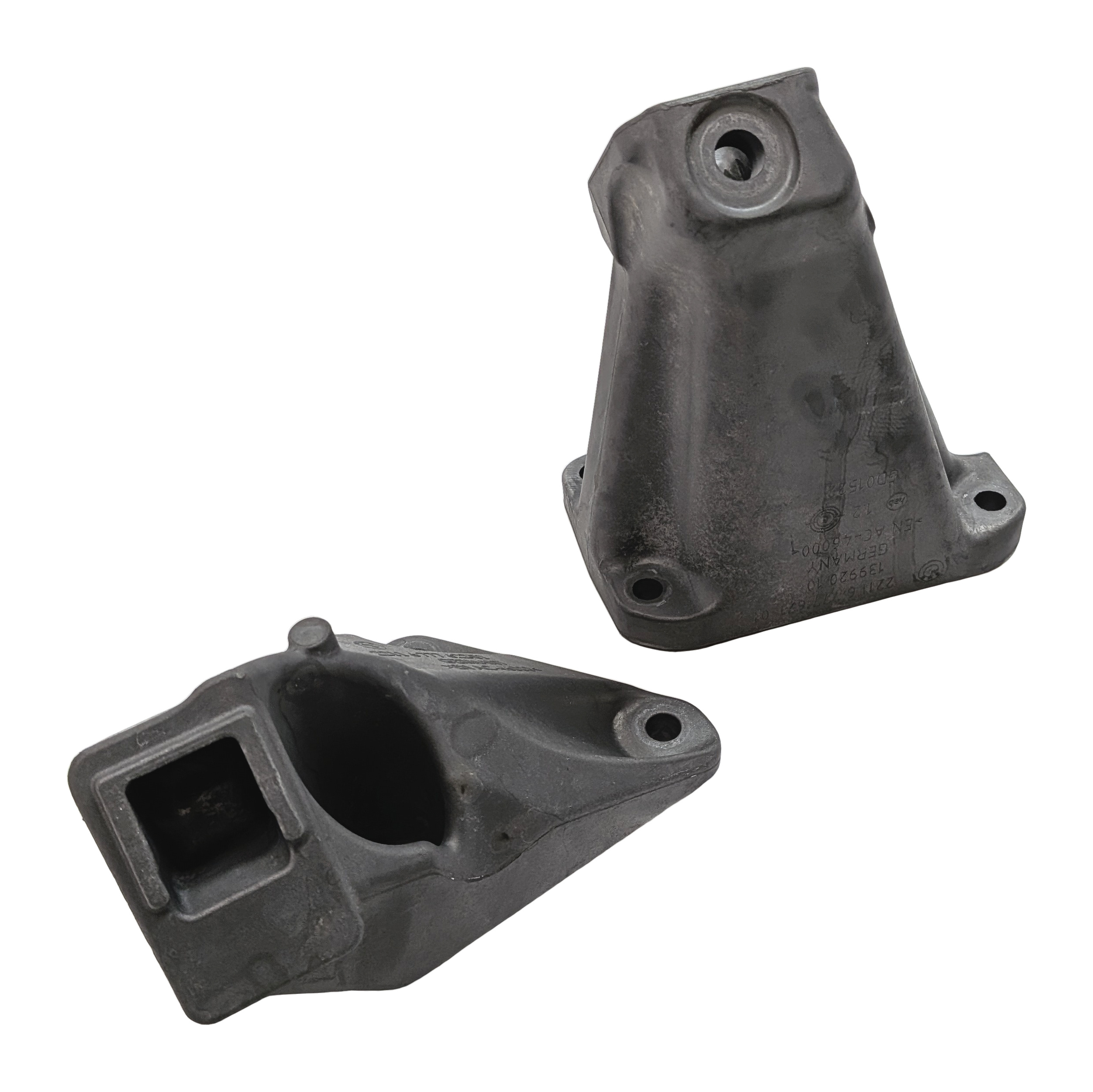 2011 BMW 750LI (F01) 4.4L N63 HYBRID ENGINE MOTOR SUPPORT MOUNT BRACKET SET/2 — exact item pictured