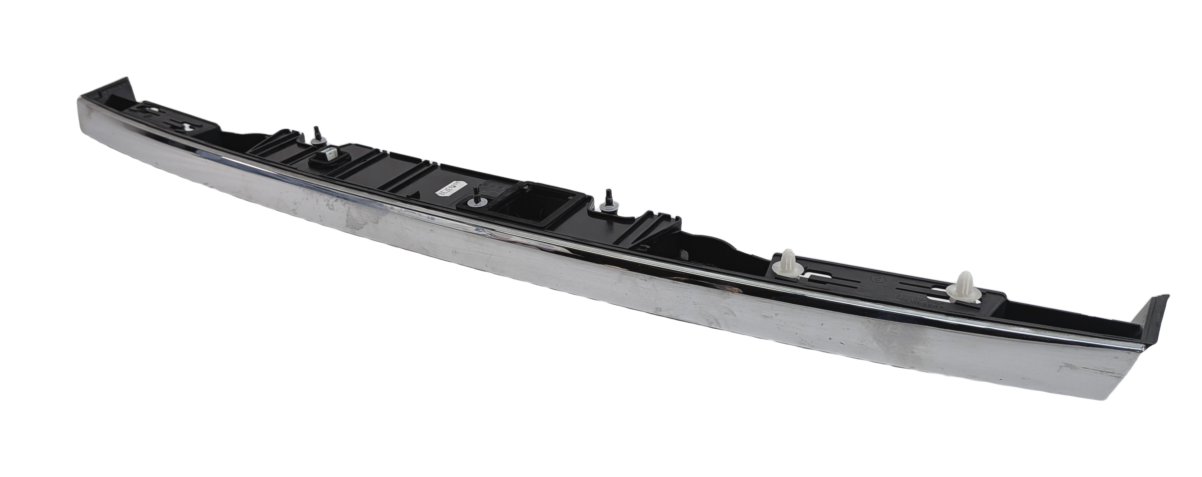2011 BMW 750LI F01 REAR TRUNK LID RELEASE HANDLE w/LICENSE PLATE LIGHTS (CHROME) — exact item pictured