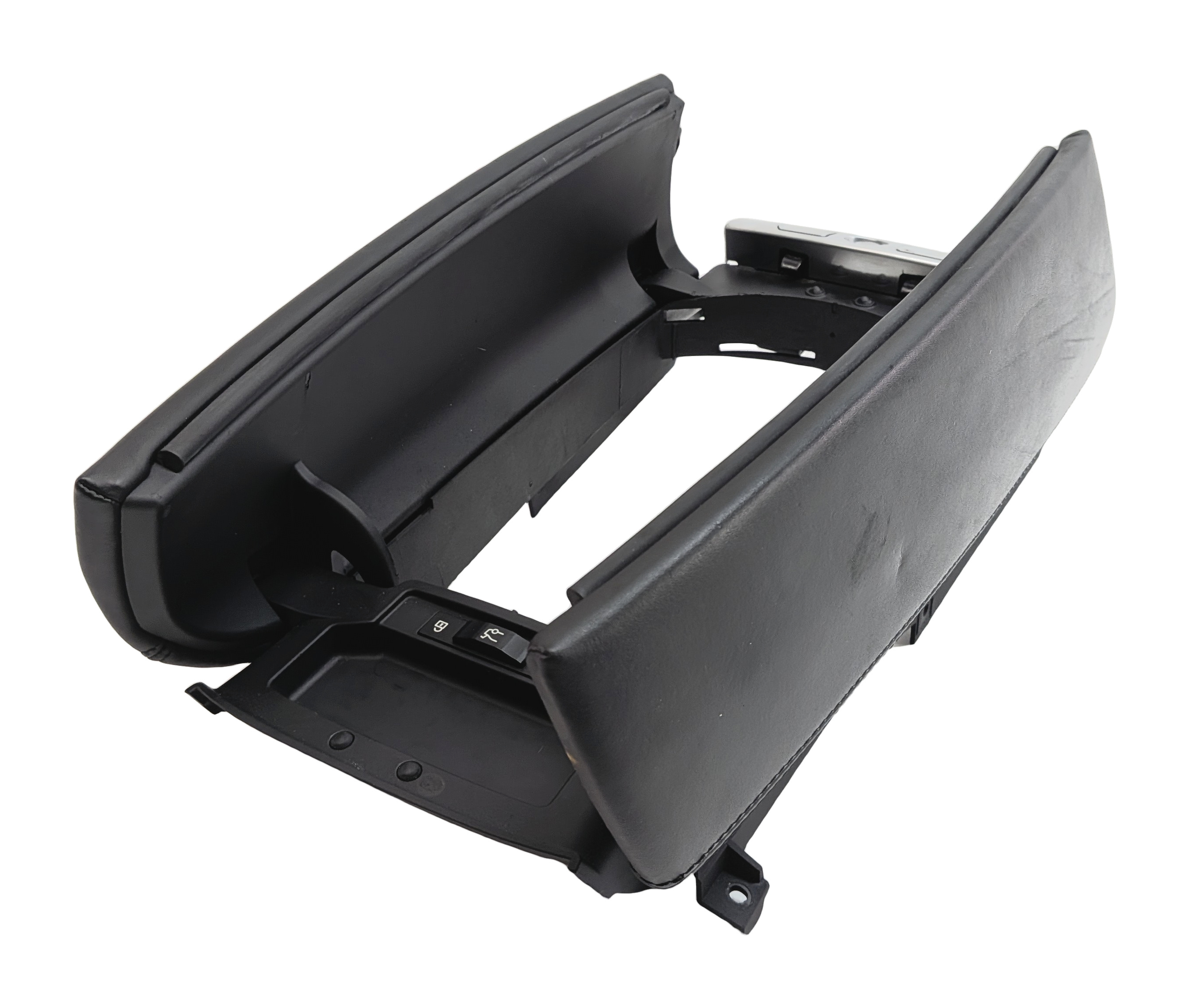 2009-2015 BMW 7 SERIES (F01 F02 F04) FRONT CENTER CONSOLE ARM REST LID (Black) — exact item pictured