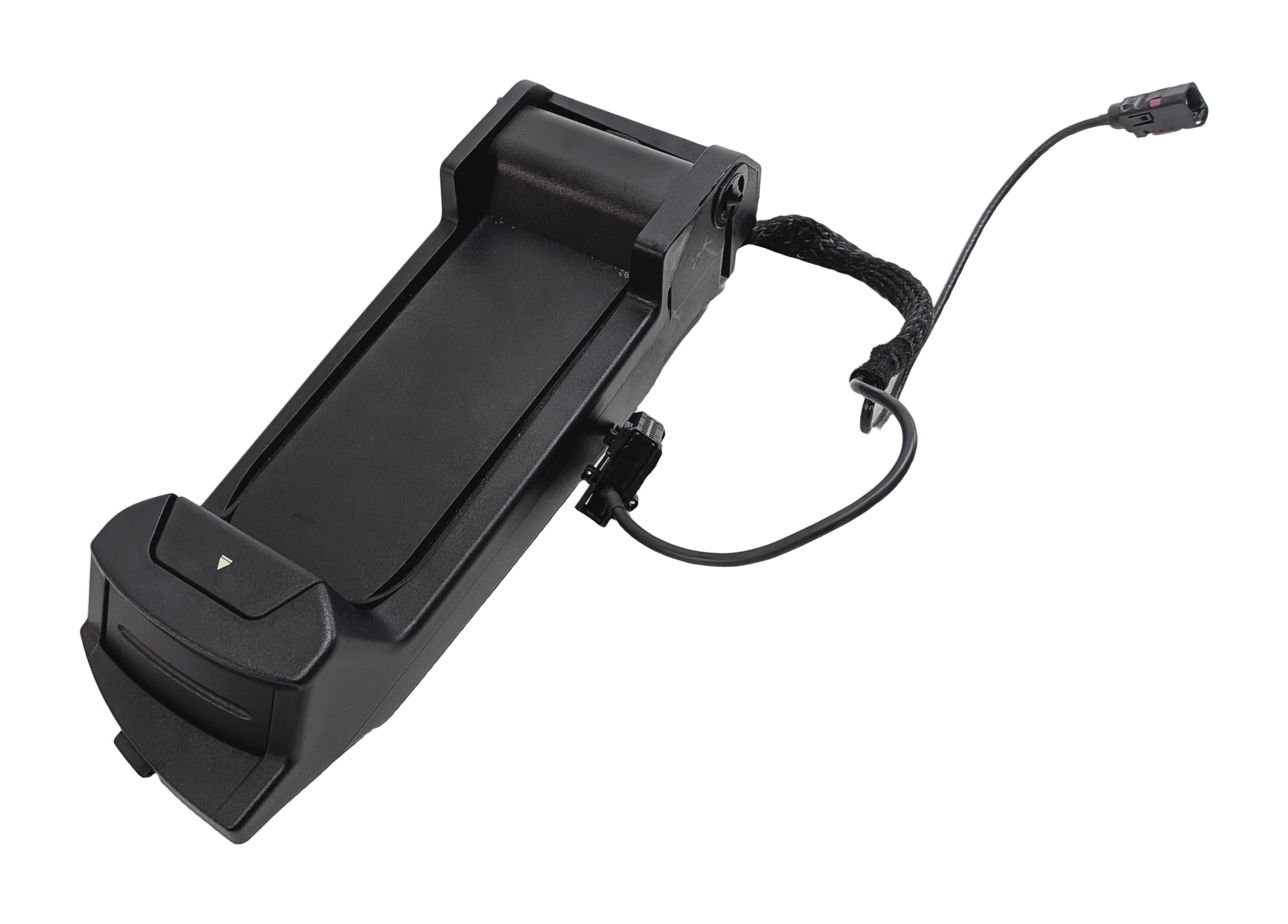2011 BMW 750LI (F01) FRONT CENTER CONSOLE CELL PHONE SNAP IN CRADLE CHARGER DOCK — exact item pictured