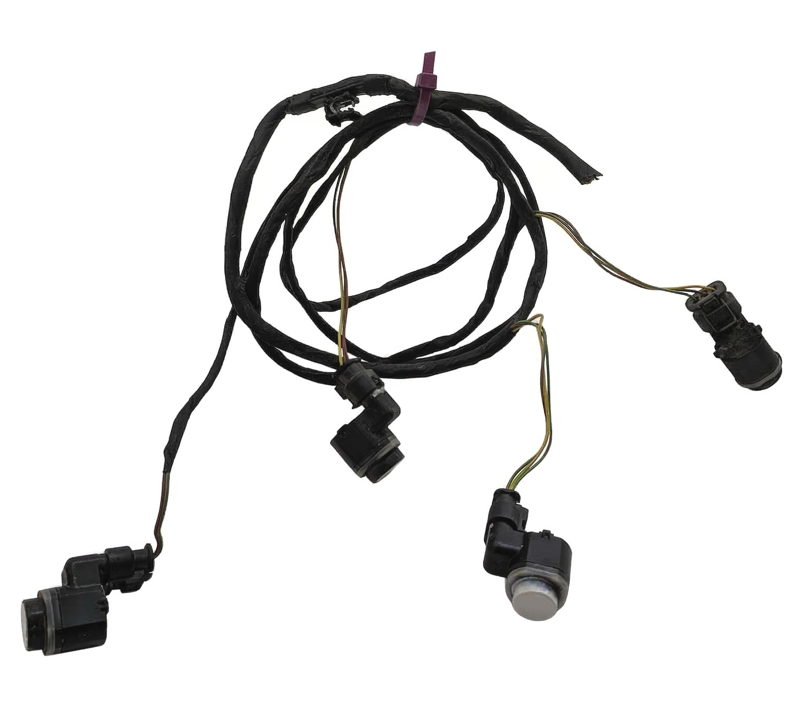 2011 BMW 750LI (F01) REAR PARK ASSIST PDC DISTANCE CONTROL SENSOR SET/4 (White) — exact item pictured