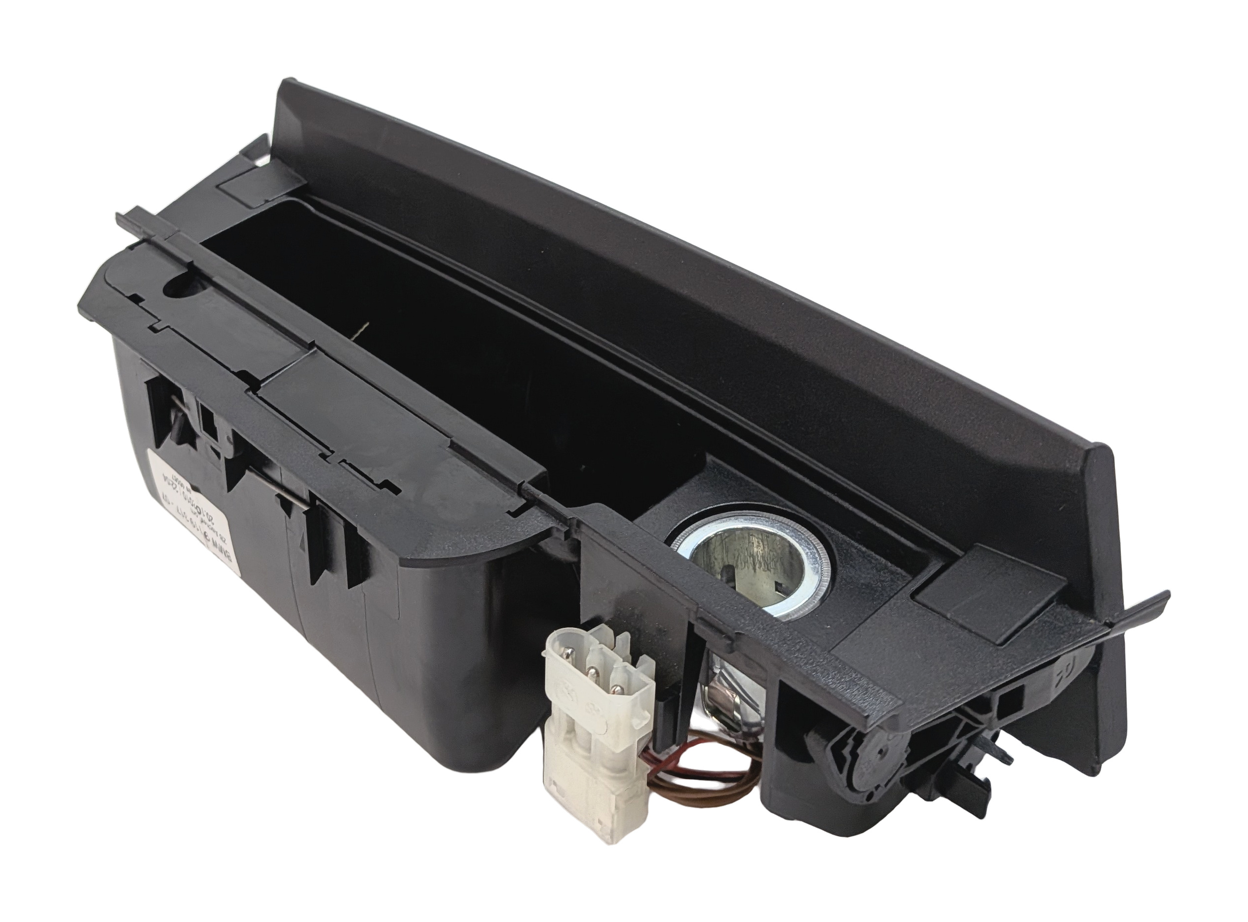 2011 BMW 750LI (F01) FRONT CENTER CONSOLE ASHTRAY w/ 12V POWER SOCKET OUTLET — exact item pictured