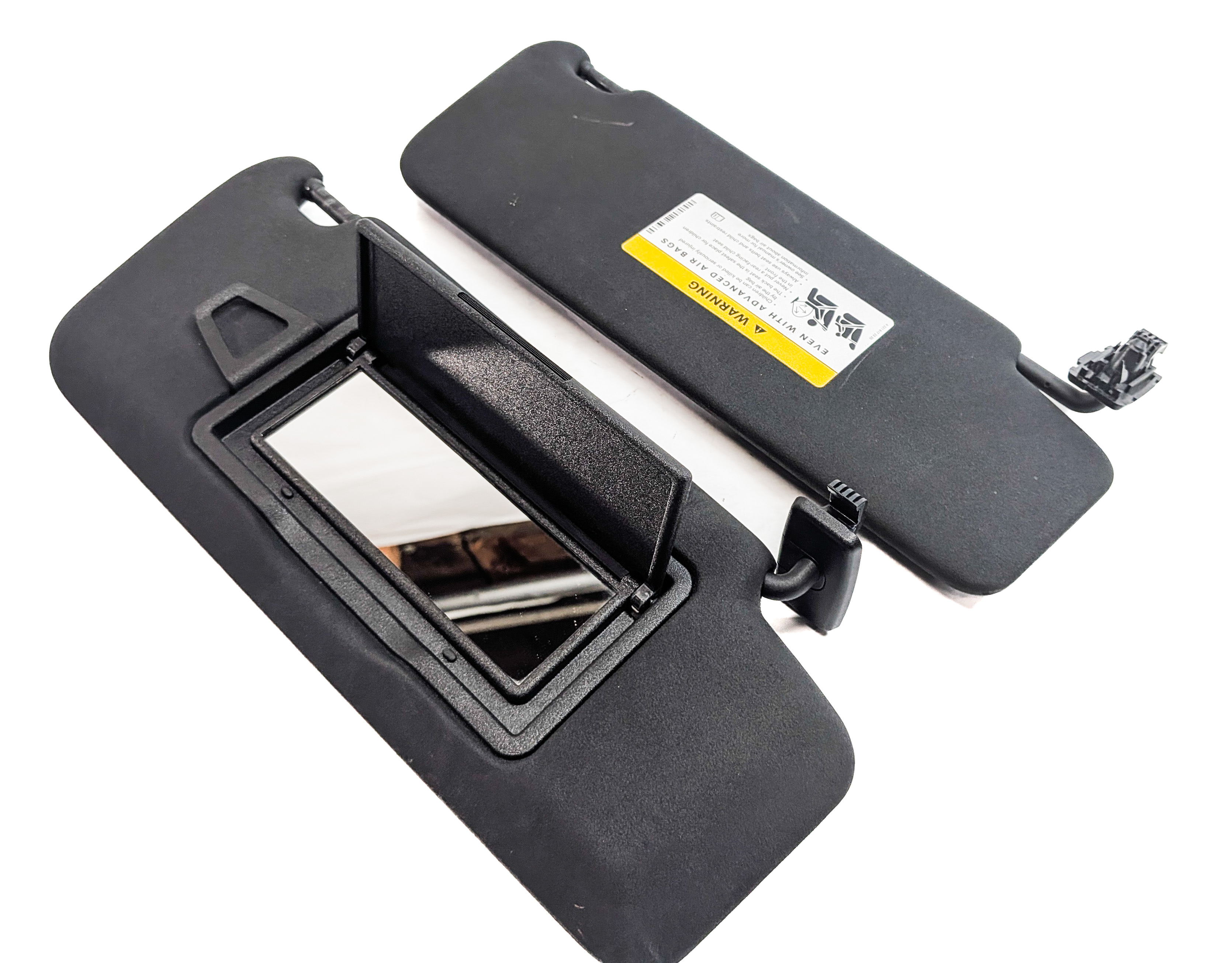 2008-2014 MERCEDES C230 C250 C300 C350 C63 (W204) FRONT SUNVISOR SET-2 (Black) — exact item pictured
