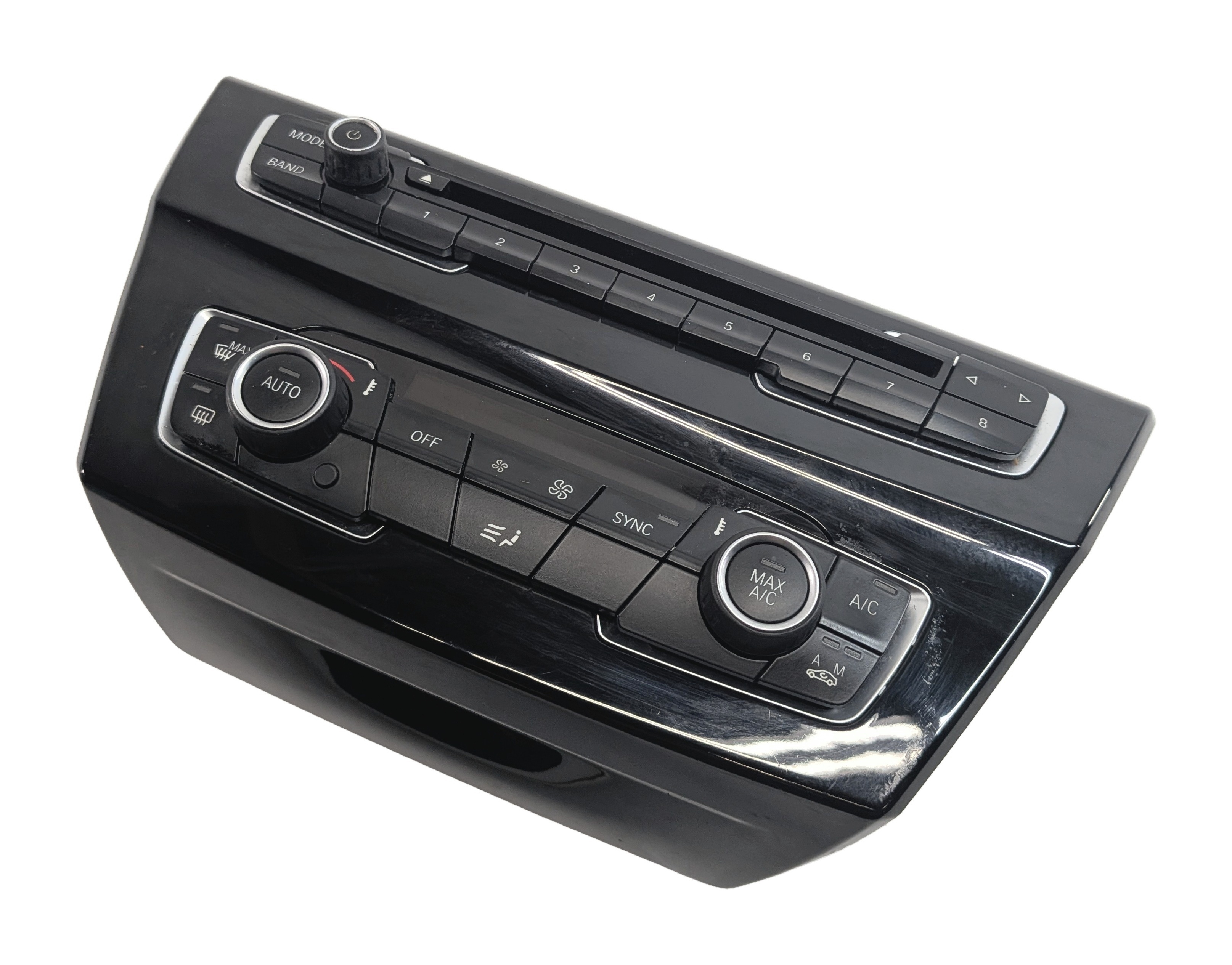 2016 BMW X1 (F48) FRONT HEAT AIR AC HVAC CLIMATE CONTROL PANEL w/ RADIO CONTROLS — exact item pictured