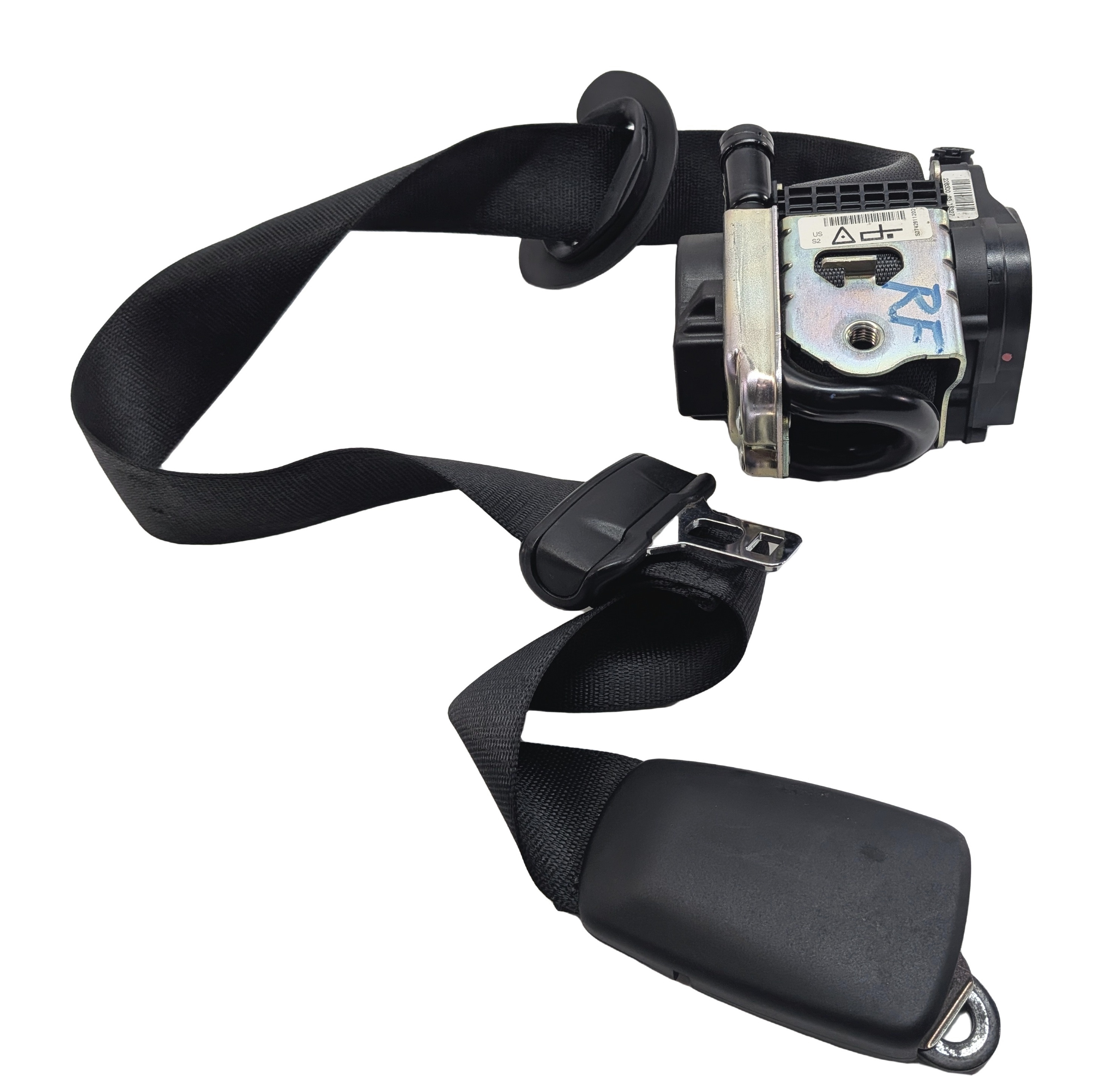 2016-2021 BMW X1 X2 (F39 F48) RIGHT FRONT PASSENGER SEATBELT RETRACTOR (Black) — exact item pictured