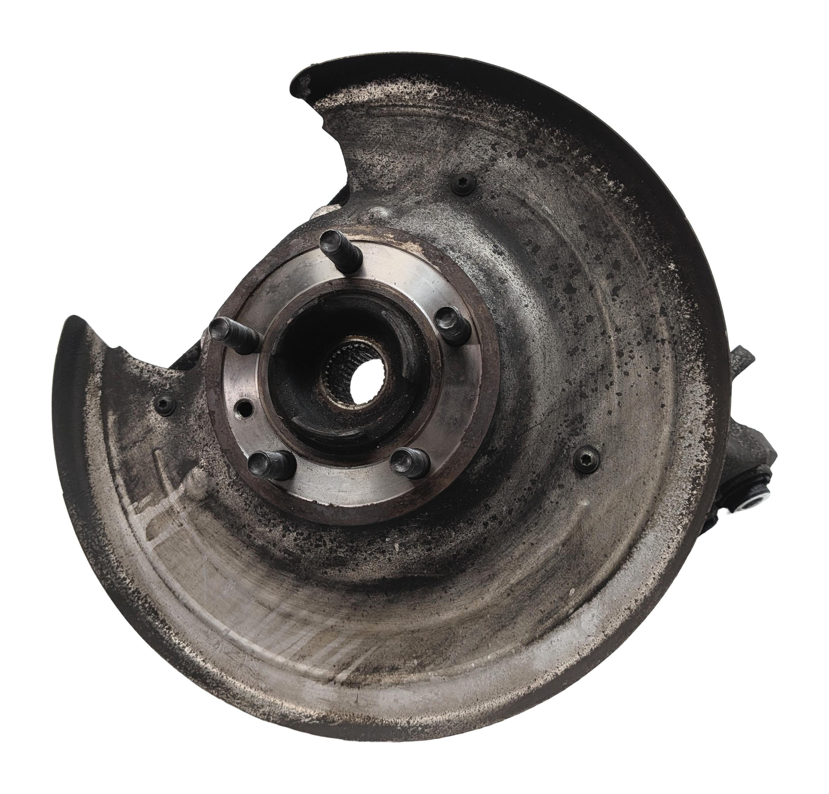 2013-2016 RANGE ROVER (L405) LEFT DRIVER REAR SPINDLE KNUCKLE WHEEL HUB — exact item pictured