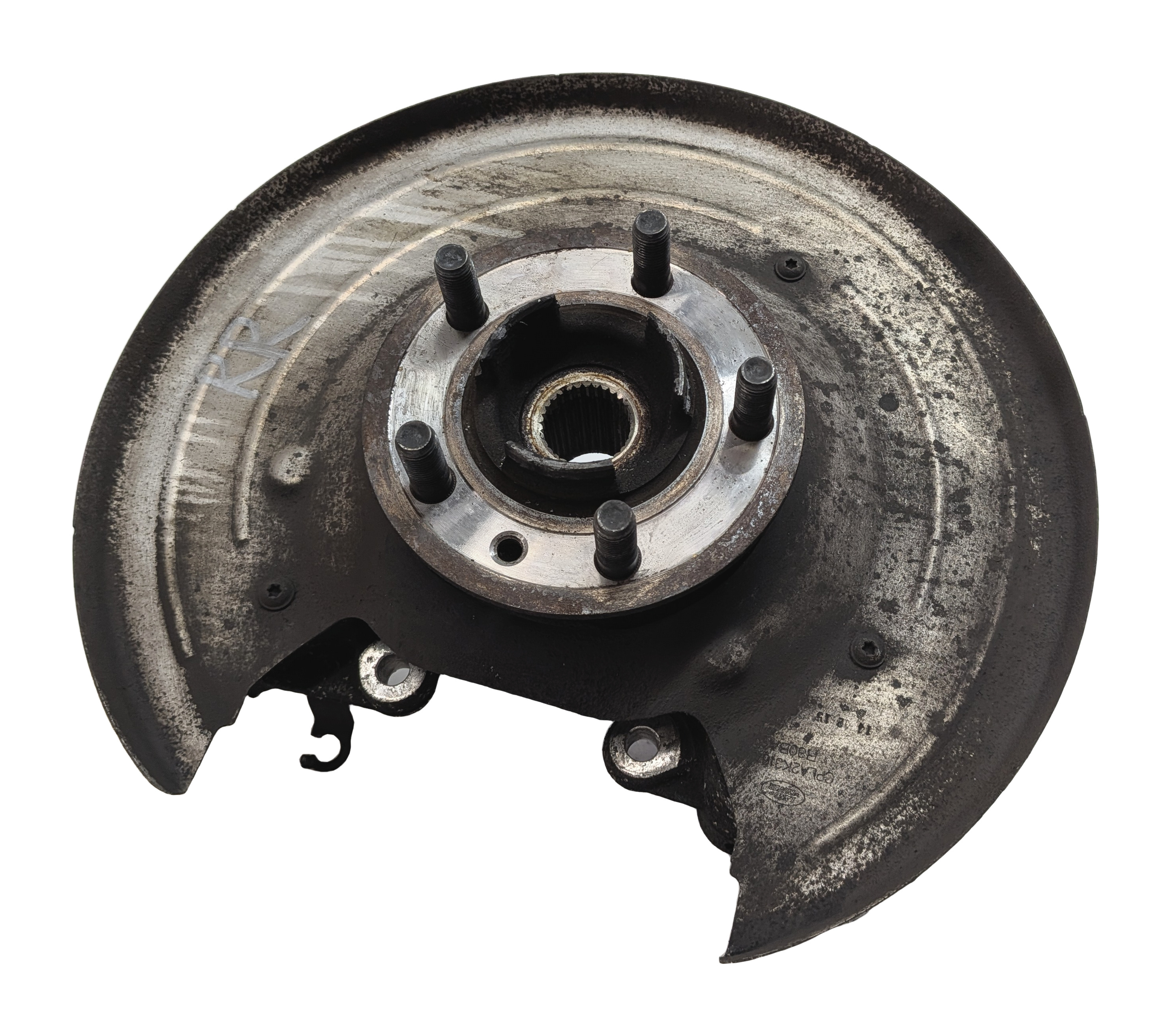 2013-2016 RANGE ROVER (L405) RIGHT PASSENGER REAR SPINDLE KNUCKLE WHEEL HUB — exact item pictured