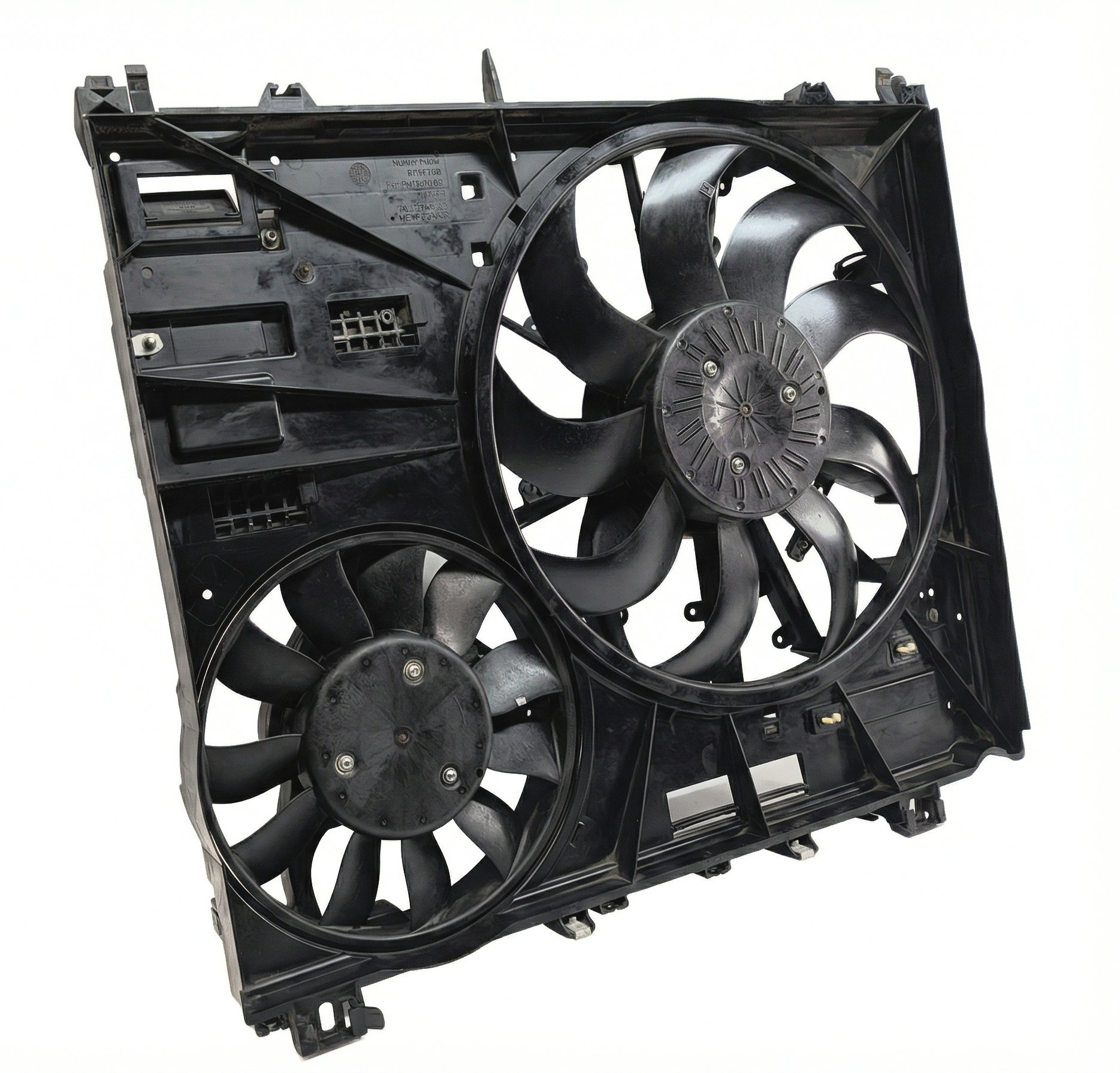 16 LAND RANGE ROVER SPORT L494 3.0L DIESEL ENGINE RADIATOR COOLING FAN ASSEMBLY — exact item pictured