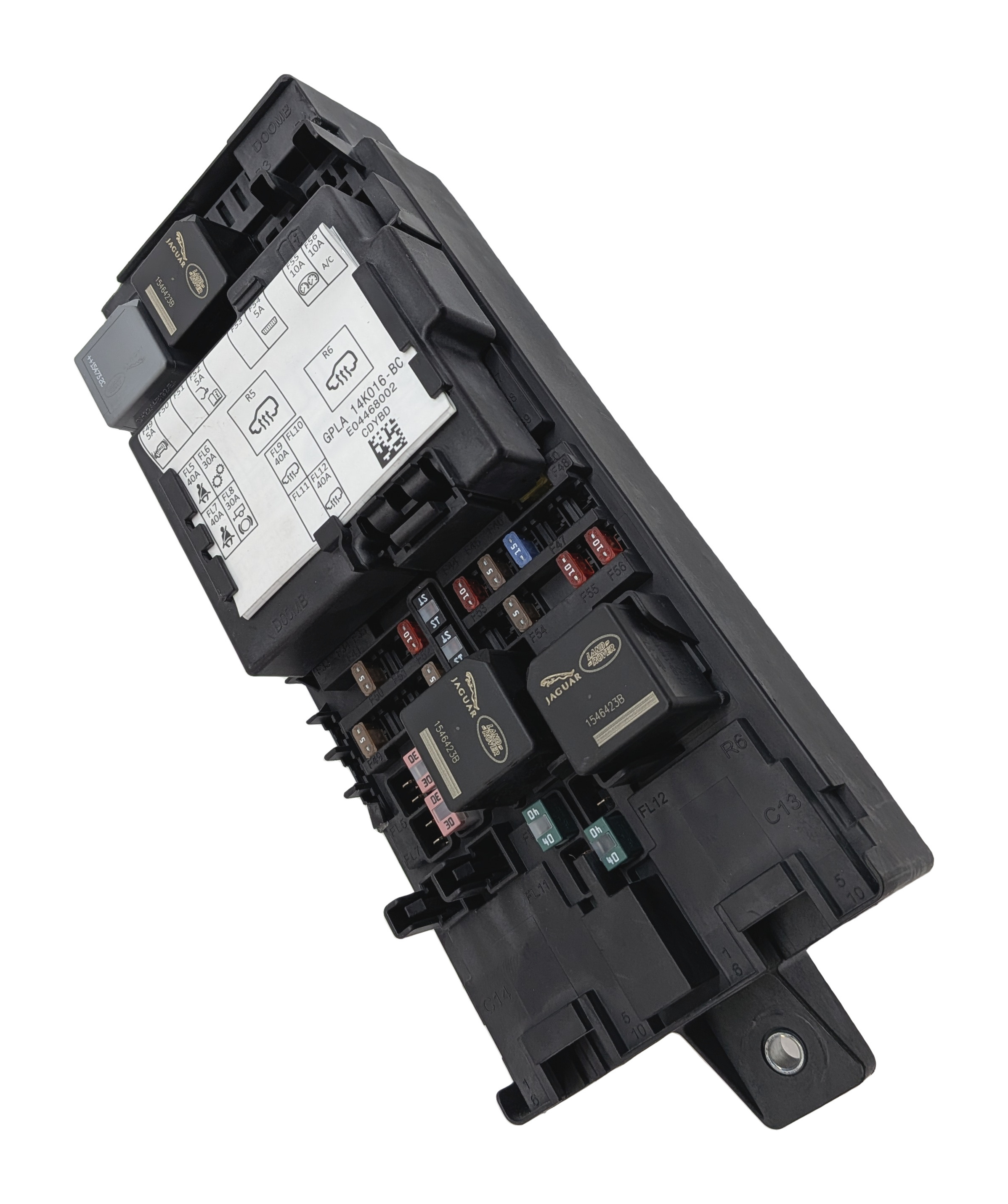 2016 RANGE ROVER (L405) FRONT RIGHT PASSENGER FUSE RELAY BOX PANEL — exact item pictured