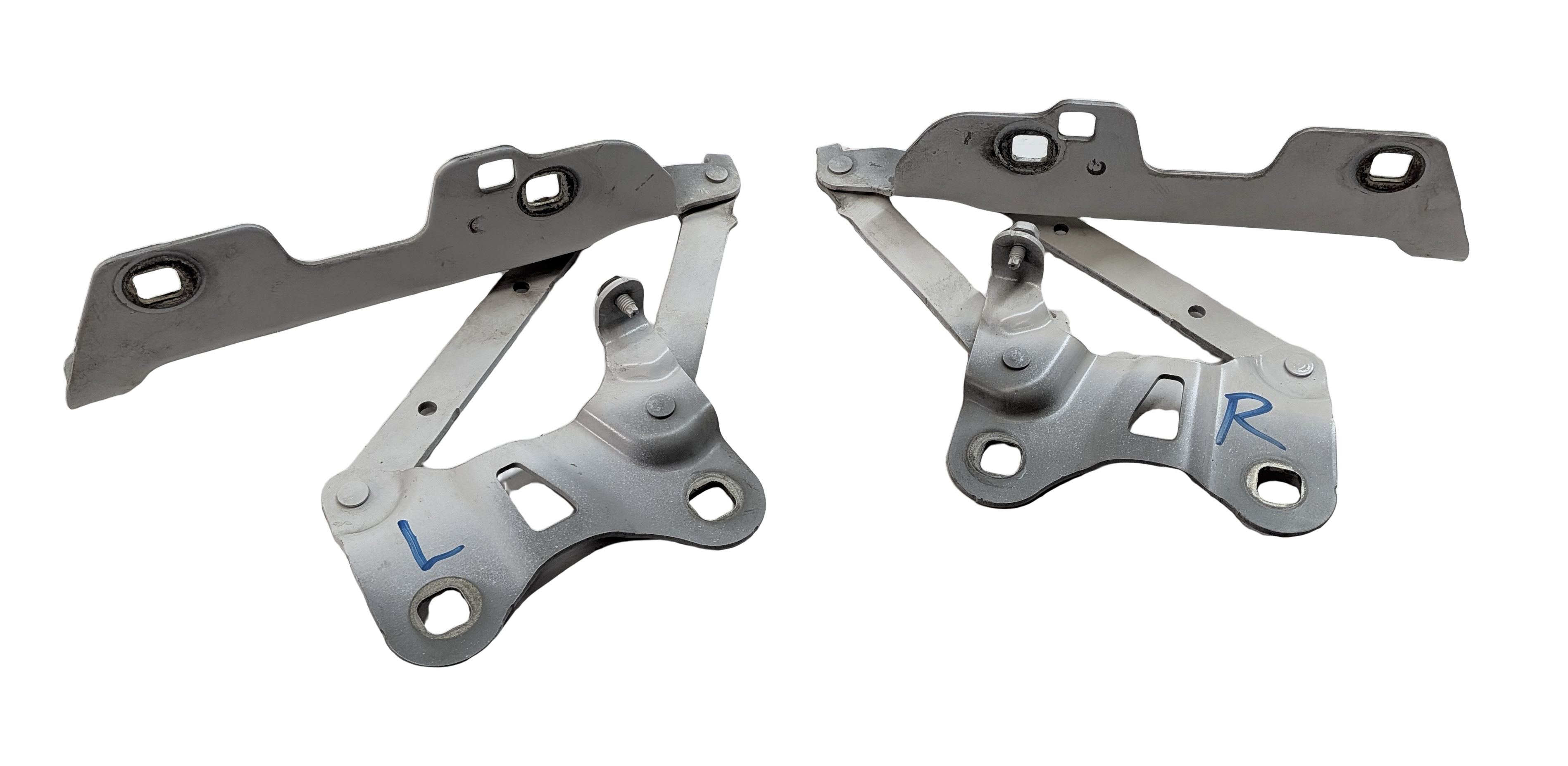 2013-2022 RANGE ROVER SPORT (L405 L494) LEFT & RIGHT HOOD HINGE SET (White) — exact item pictured
