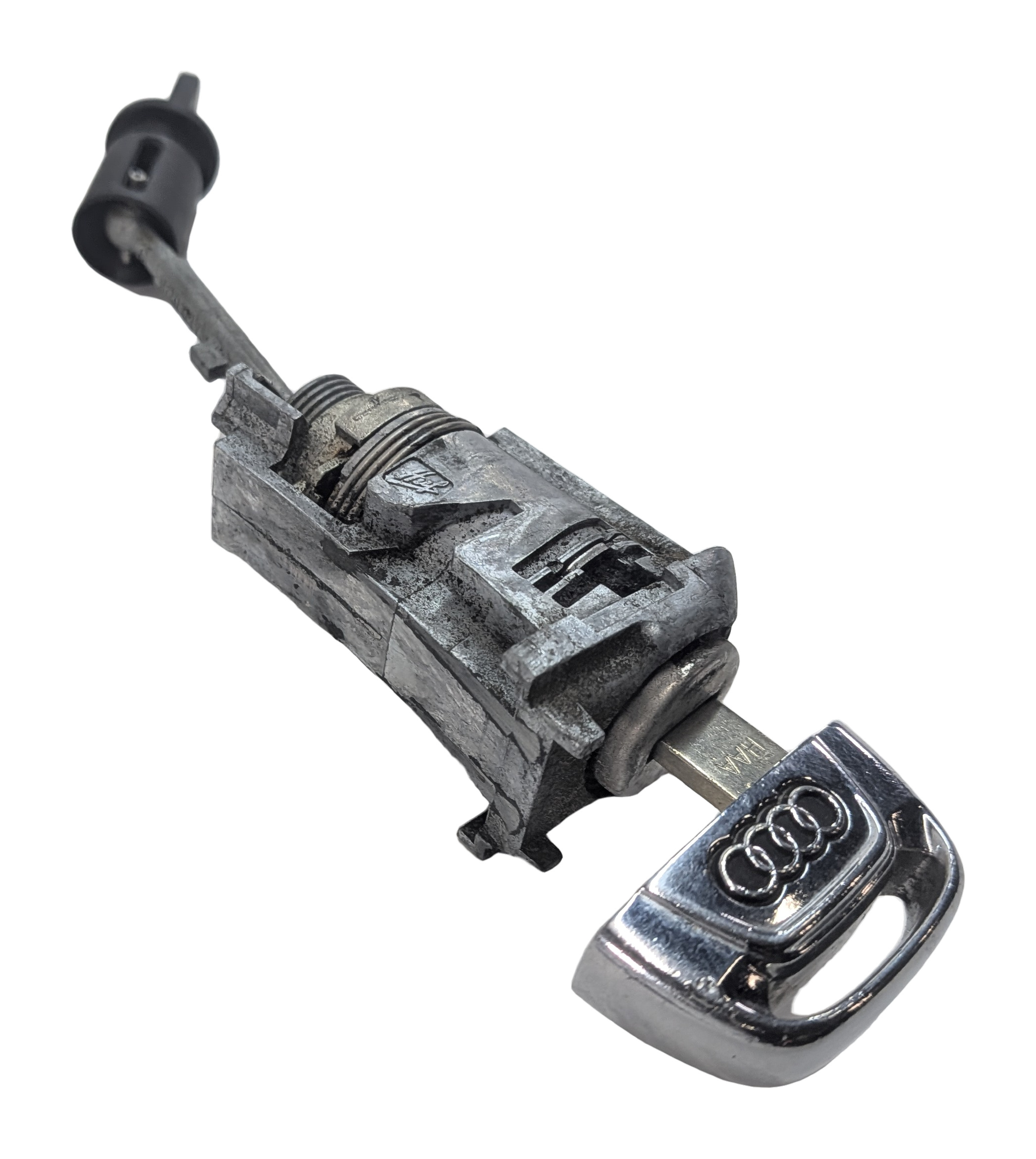 2014 AUDI A7 (C7 4G8) FRONT LEFT DRIVER DOOR HANDLE LOCK CYLINDER w/ KEY — exact item pictured