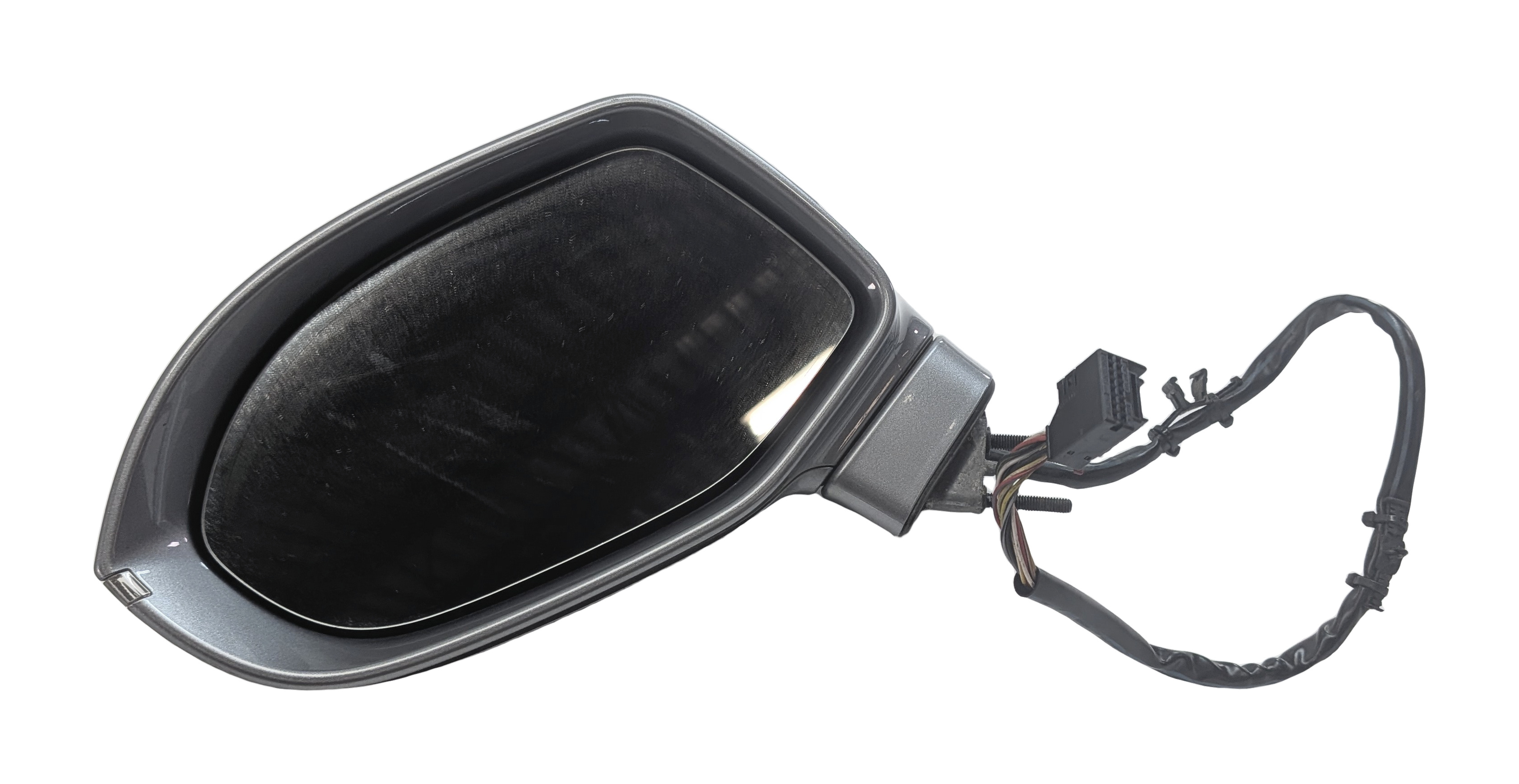 12-15 AUDI A7 (C7 4G8) FRONT LEFT DRIVER MANUAL FOLD MEMORY DOOR MIRROR (Gray) — exact item pictured