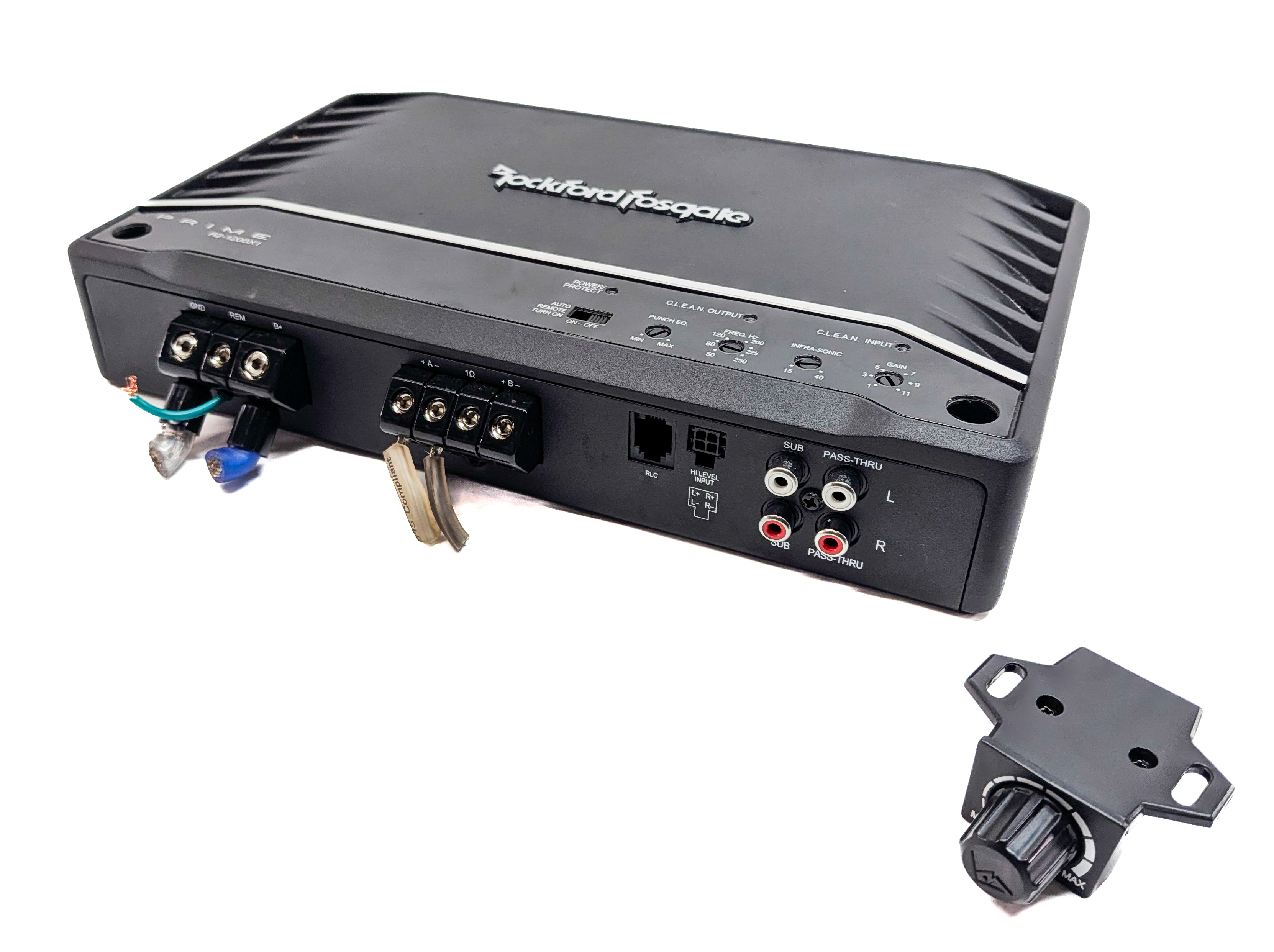 2010 BMW X6 (E71) AFTERMARKET ROCKFORD FOSGATE 1200 WATT AMP AMPLIFIER — exact item pictured