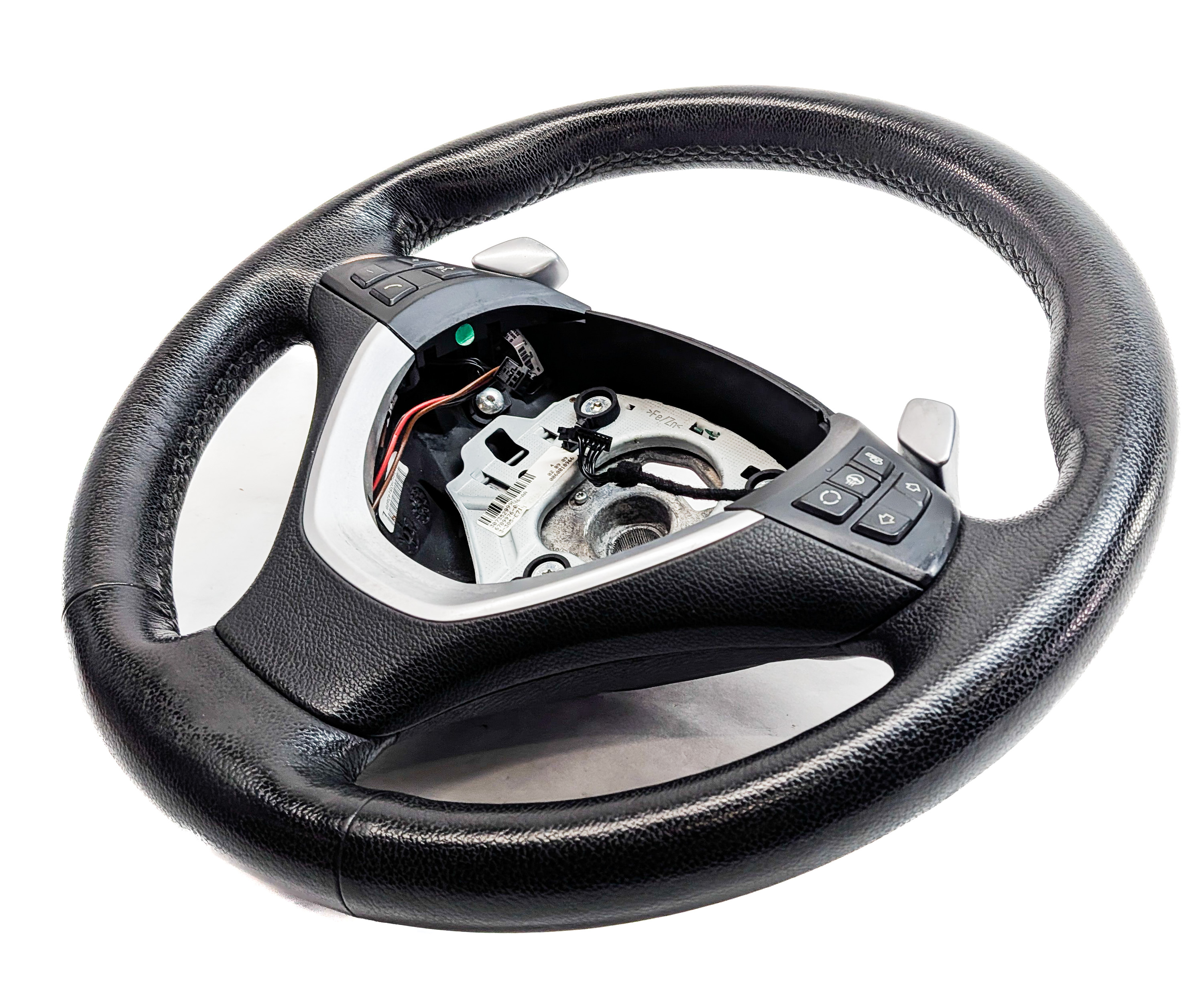 2008-2010 BMW X6 (E71) DRIVER HEATED STEERING WHEEL w/ PADDLE SHIFTERS (Black) — exact item pictured