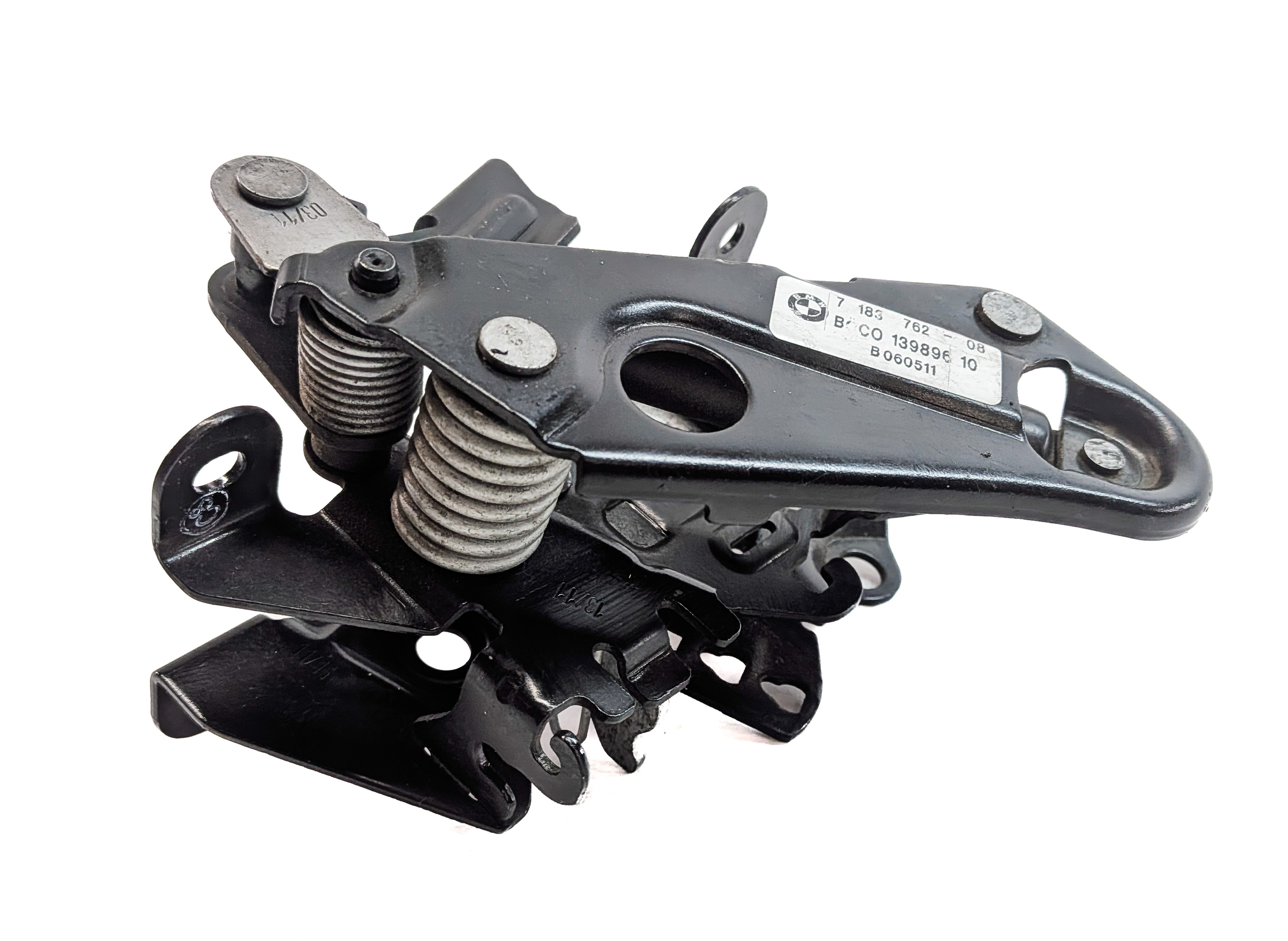 2012 BMW 750LI (F01) FRONT HOOD BONNET LID RIGHT PASSENGER LOCK LATCH — exact item pictured