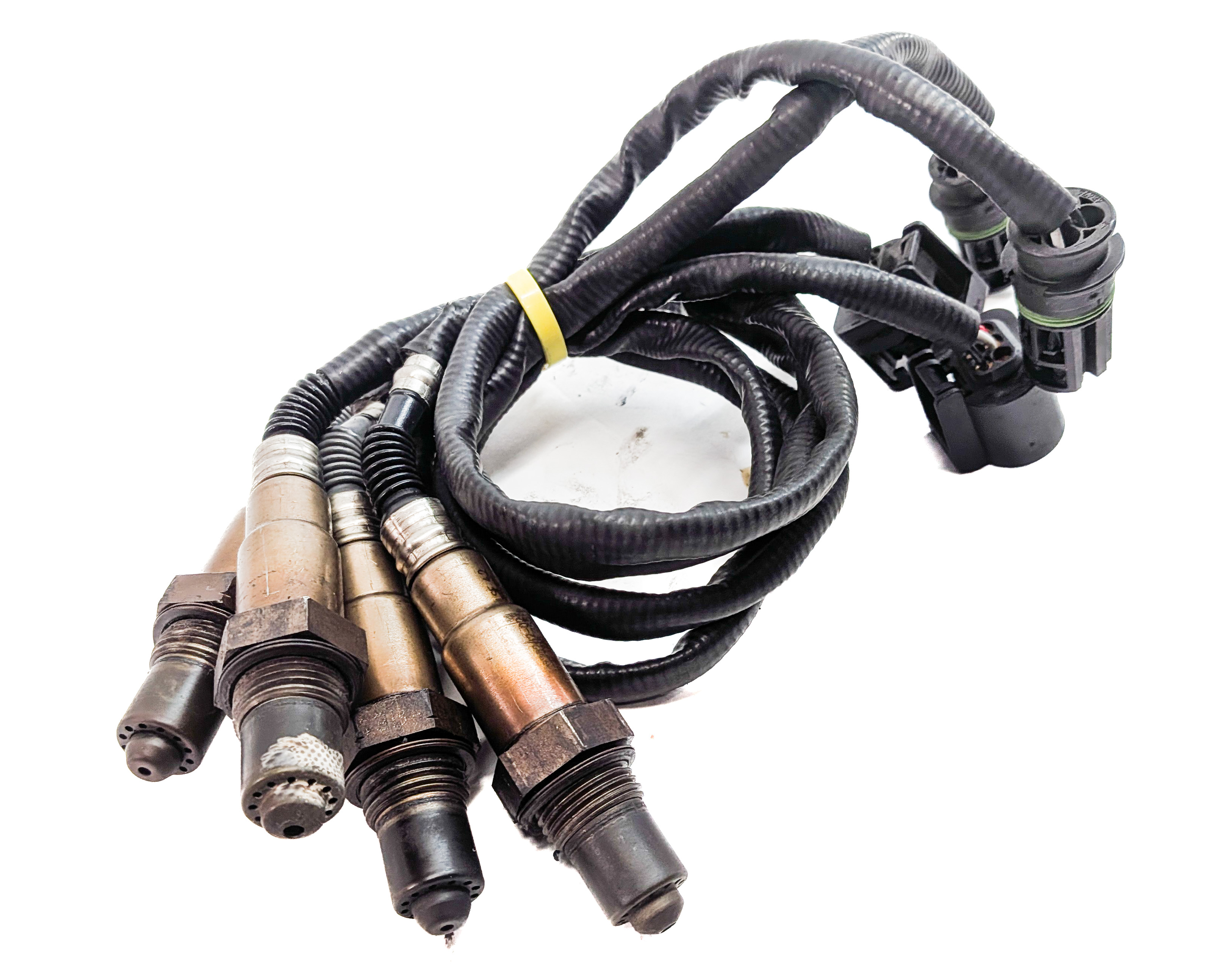 2012 BMW 750LI (F01) 4.4L (N63) ENGINE MOTOR OXYGEN O2 LAMBDA WIRE SENSOR SET/4 — exact item pictured