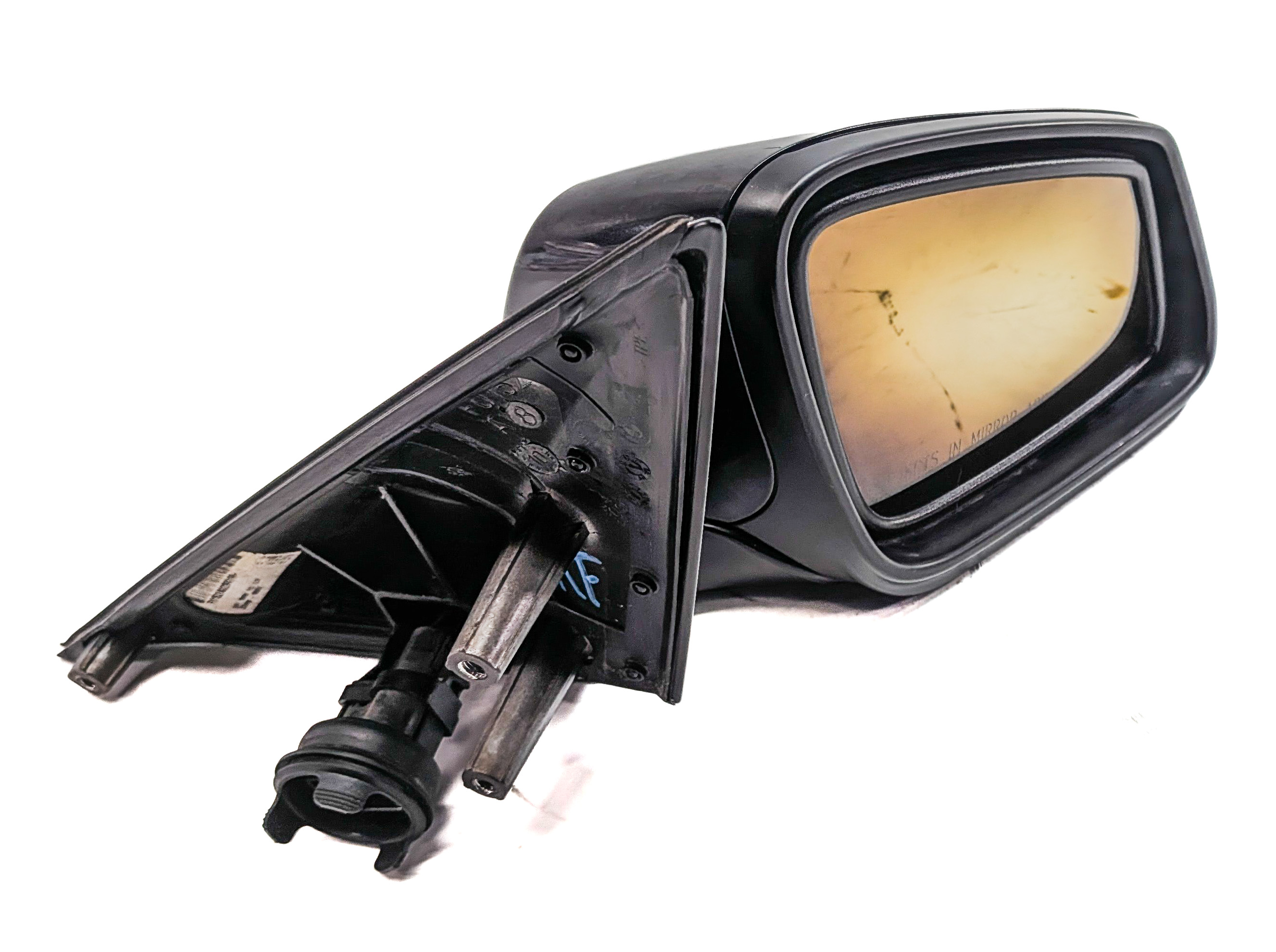 09-12 BMW 7 SERIES F01 RIGHT PFOLD DOOR MIRROR w/ MEMORY HEAT AUTODIM (Black) — exact item pictured