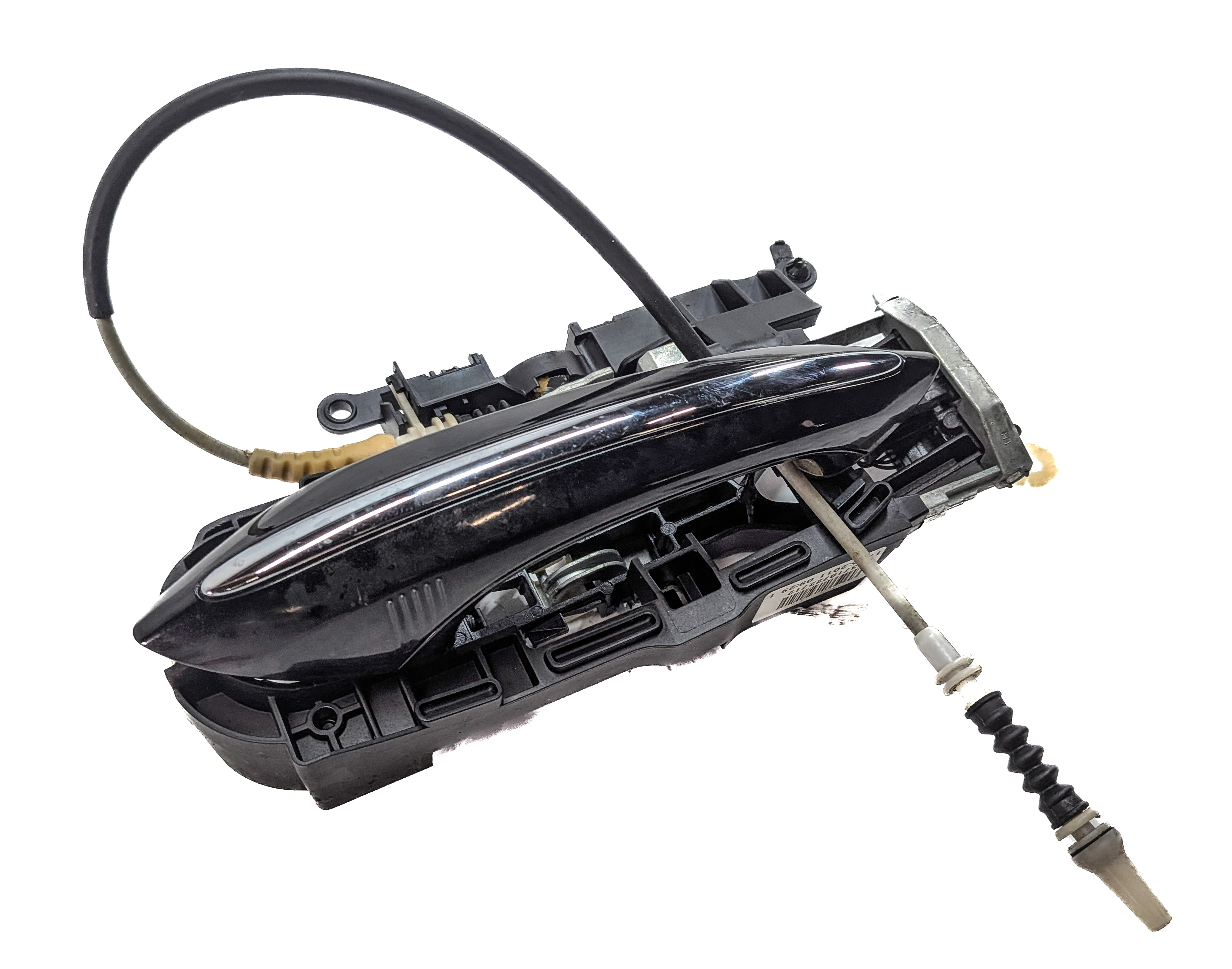 2009-2018 BMW 5 7 SERIES (F01 F02 F10) REAR LEFT COMFORT DOOR HANDLE (Black) — exact item pictured