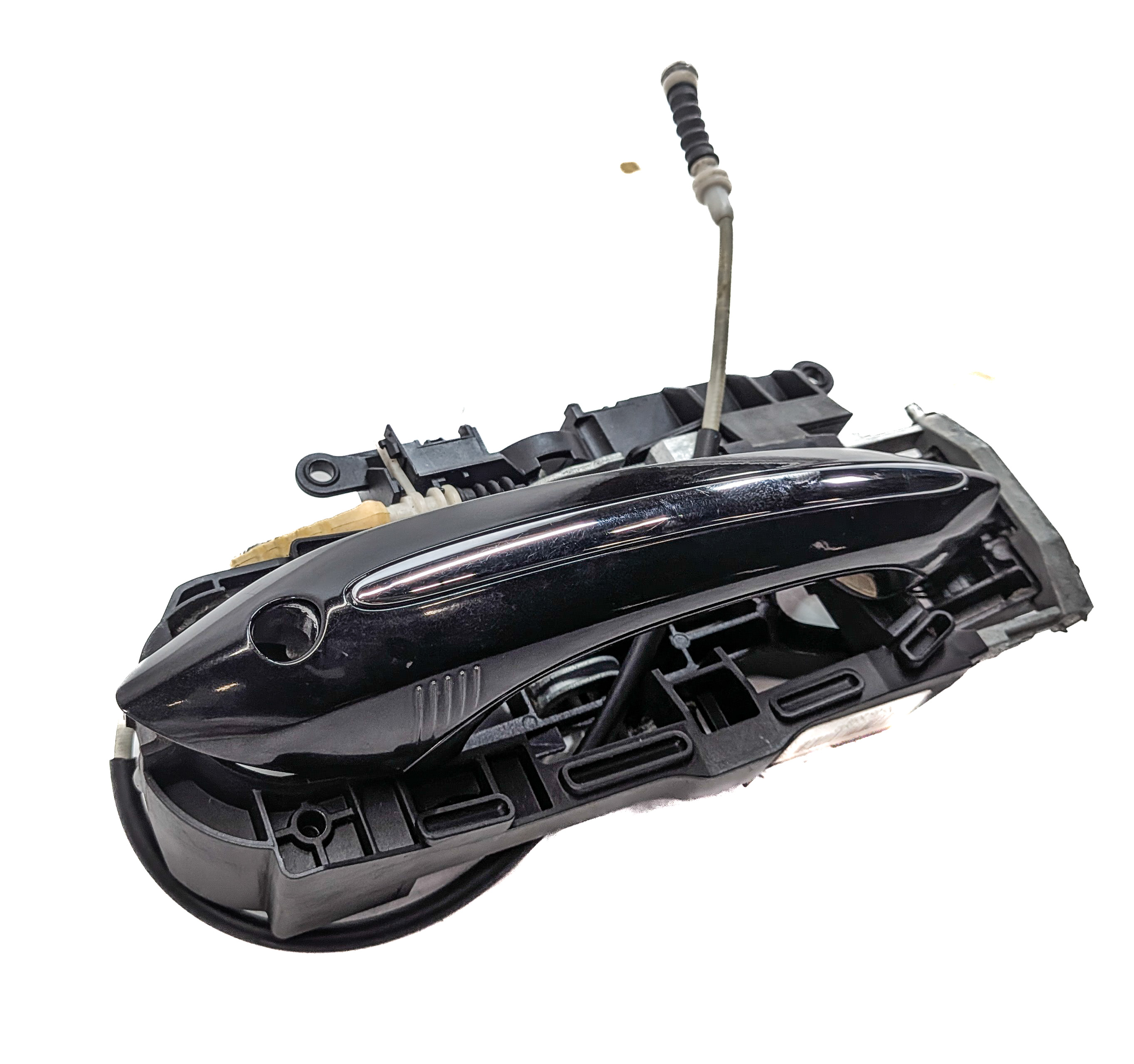 09-15 BMW 7 SERIES (F01 F02) FRONT LEFT DRIVER COMFORT DOOR HANDLE (Black) — exact item pictured