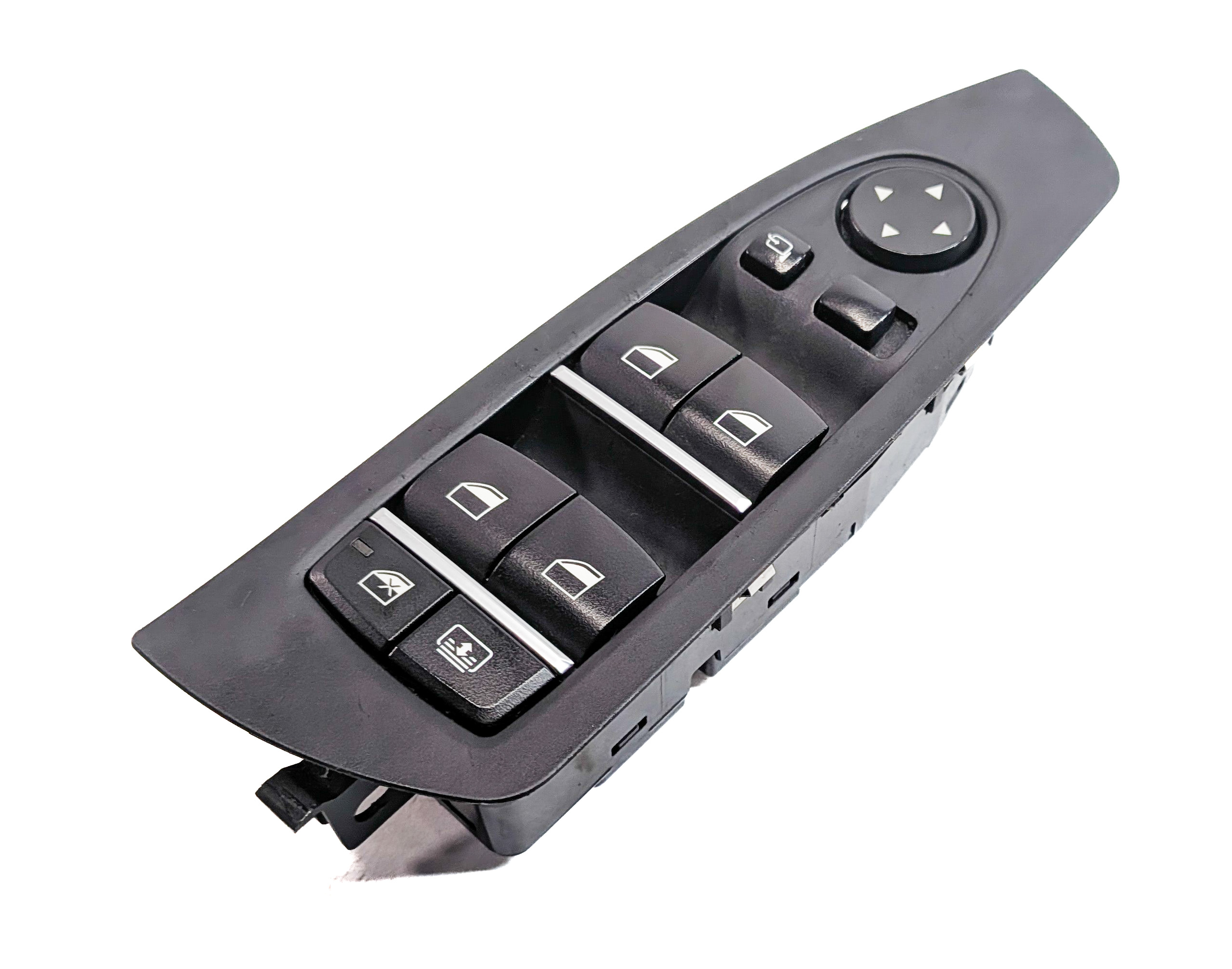 09-15 BMW 740i 750i 760i B7 (F01) DRIVER WINDOW SWITCH w/ SHADE & P-FOLD (BLACK) — exact item pictured