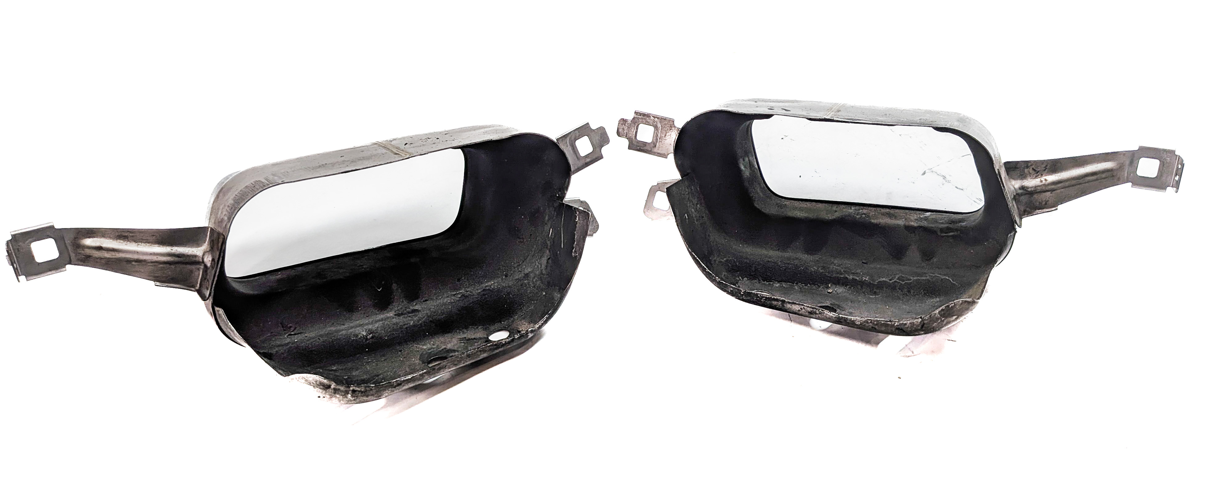 2009-2012 BMW 750i 750Li (F02) REAR MUFFLER EXHAUST PIPE TIP SET/2 — exact item pictured