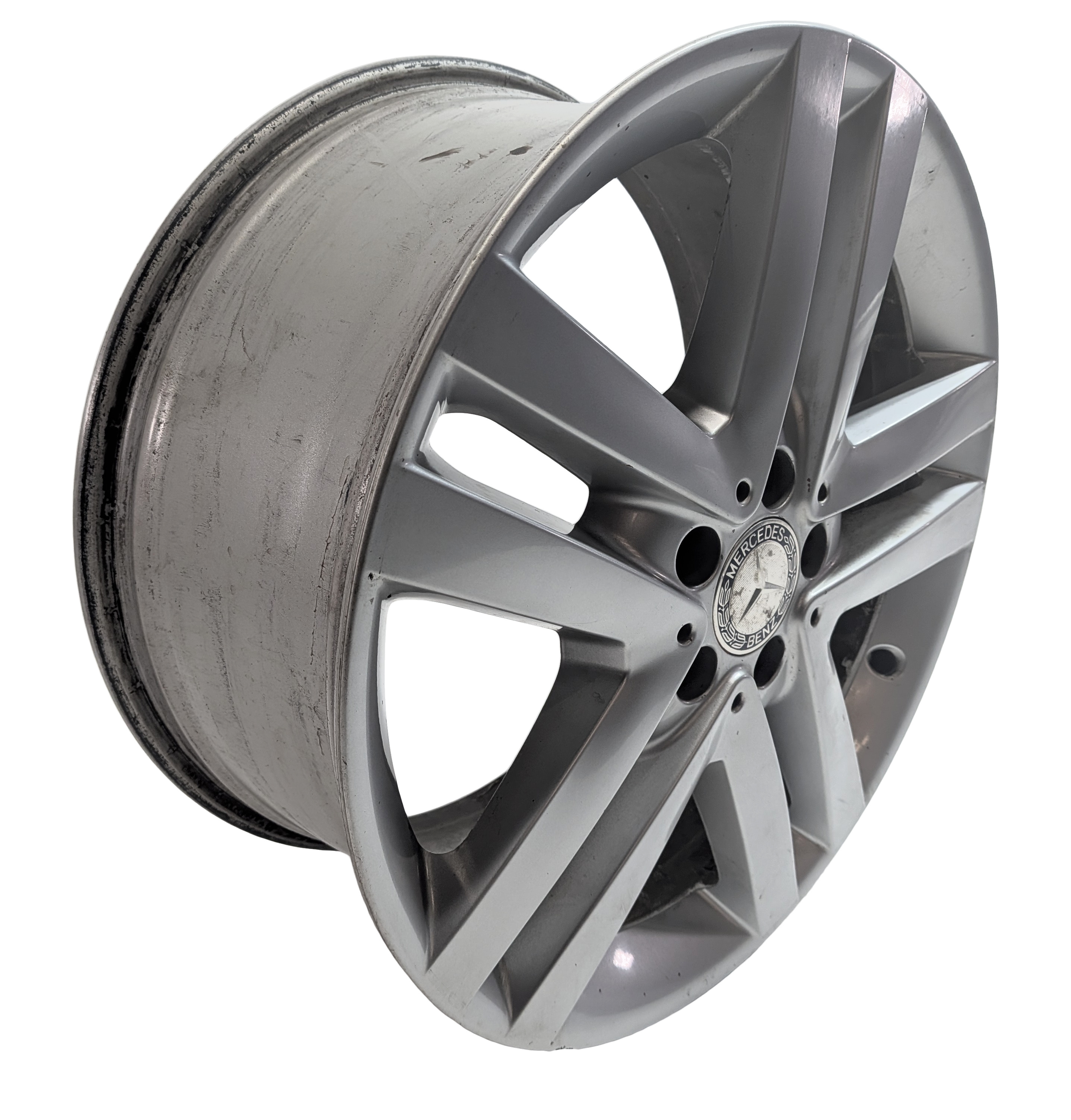 13-16 MERCEDES GL CLASS (X166) 19x8.5 ALUMINUM 5 DOUBLE 10 SPOKE ALLOY WHEEL RIM — exact item pictured