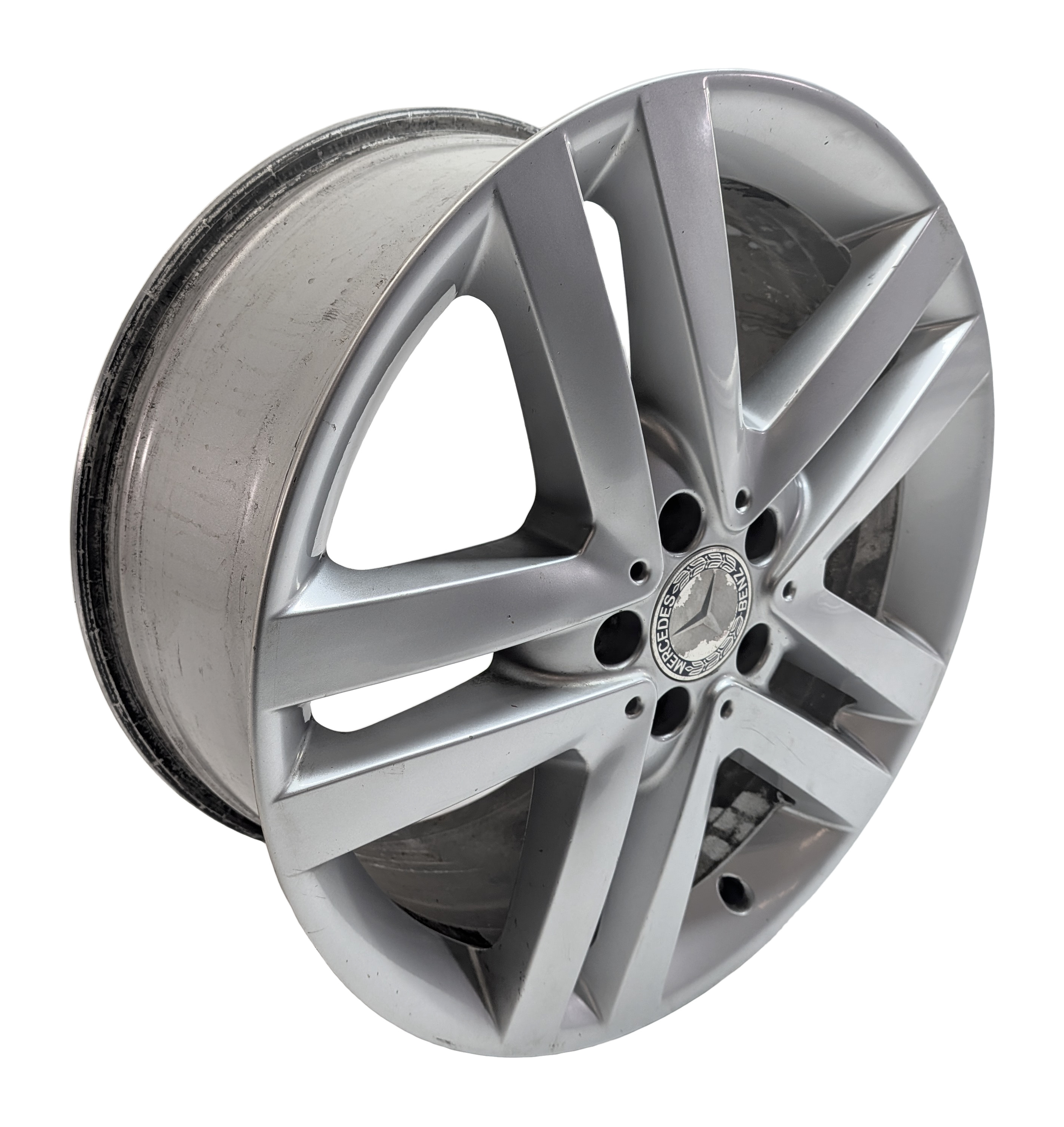 13-16 MERCEDES GL CLASS (X166) 19x8.5 ALUMINUM 5 DOUBLE 10 SPOKE ALLOY WHEEL RIM — exact item pictured