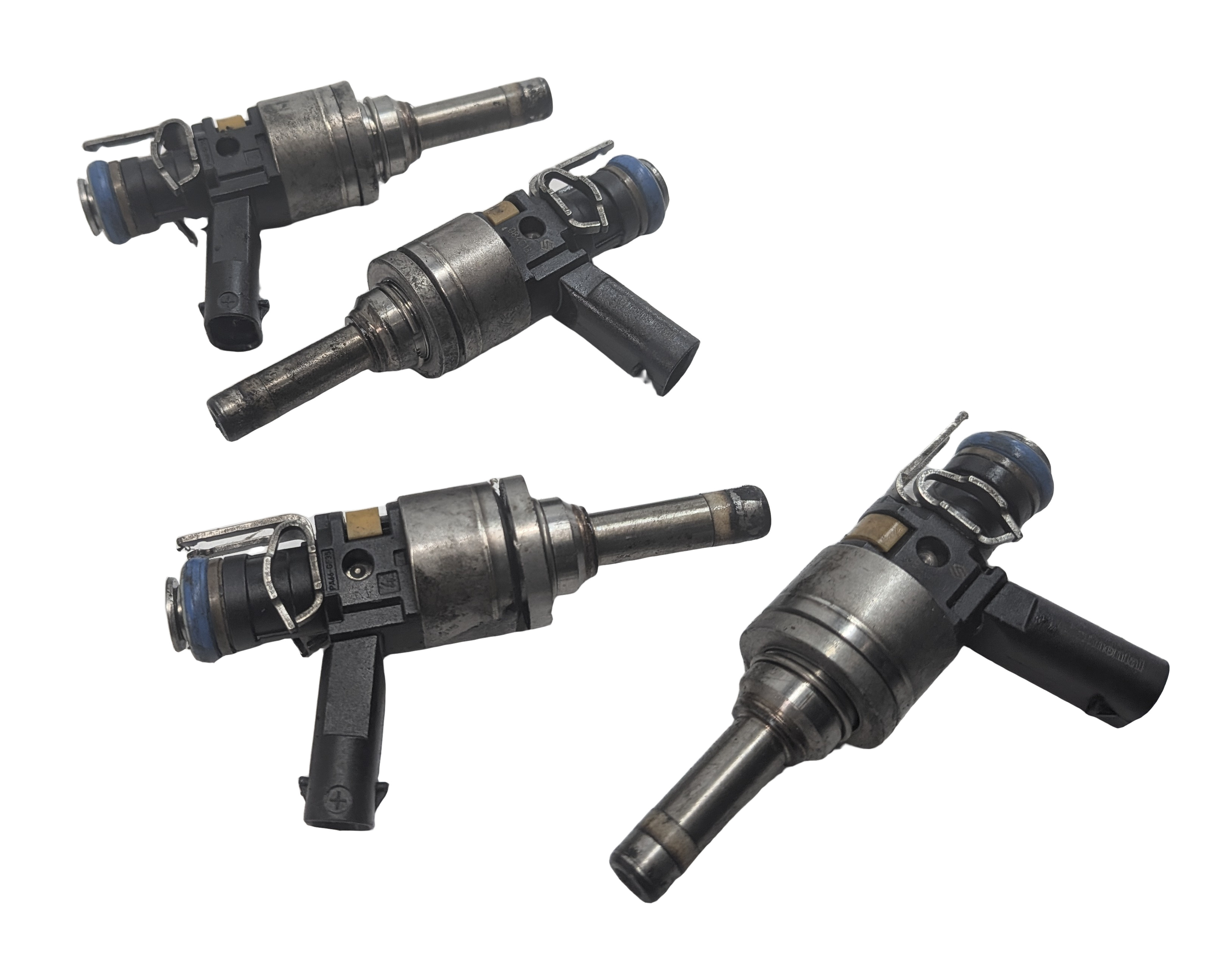 12-15 MERCEDES C250 SLK250 (R172 W204) 1.8L TURBO ENGINE FUEL INJECTOR SET/4 — exact item pictured